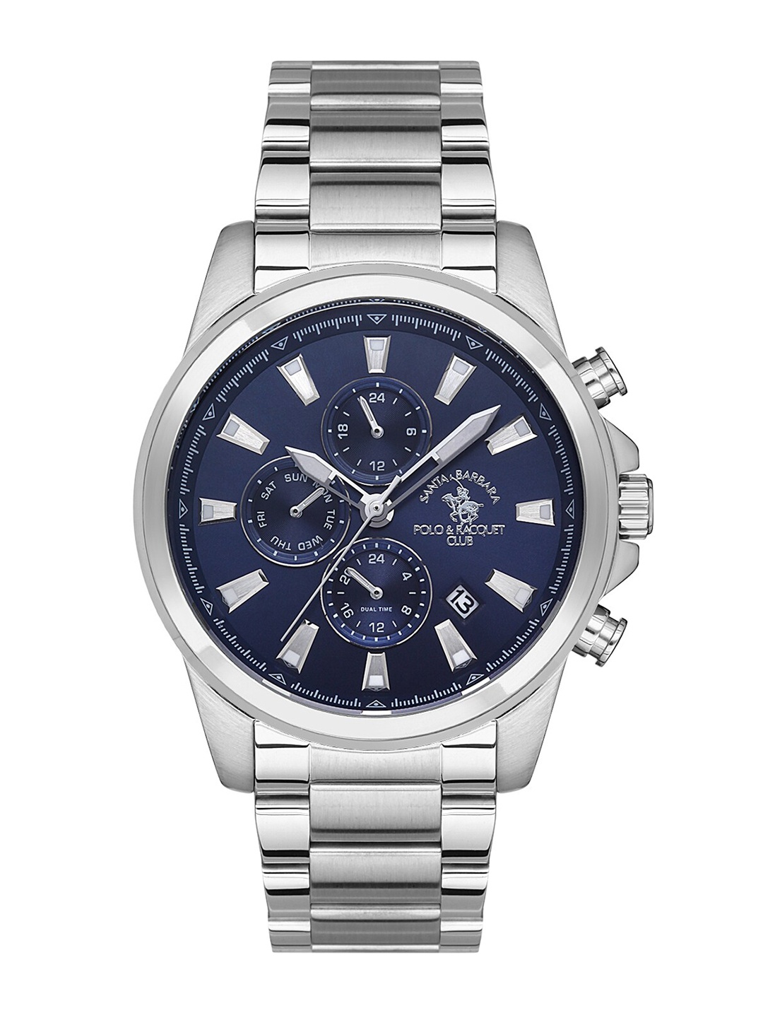 SANTA BARBARA POLO & RACQUET CLUB Men Embellished Dial Stainless Steel Watch SB.1.10461-3, Blue
SANTA BARBARA POLO & RACQUET CLUB Men Embellished Dial Stainless Steel Watch SB.1.10461-3, Blue