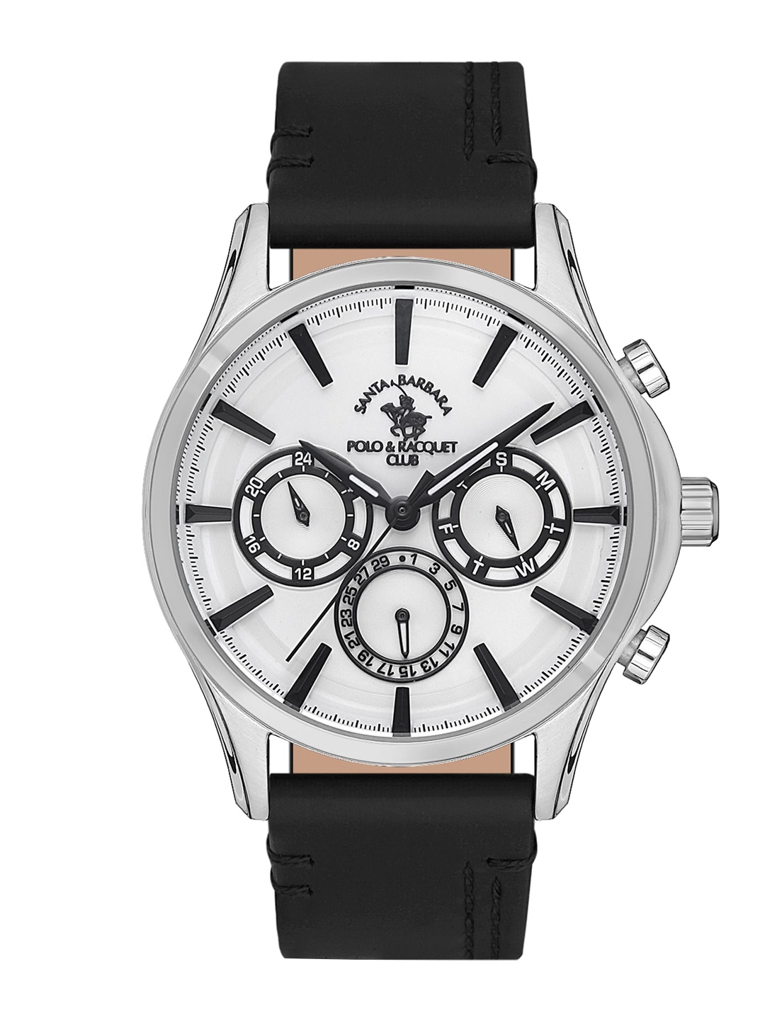 SANTA BARBARA POLO & RACQUET CLUB Men Leather Analogue Chronograph Watch SB.1.10454-1, White
SANTA BARBARA POLO & RACQUET CLUB Men Leather Analogue Chronograph Watch SB.1.10454-1, White