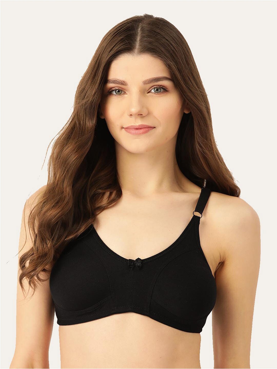 Lady Lyka Non-Wired Non-Padded Medium Coverage Seamless All Day Comfort Cotton T-shirt Bra, Black
Lady Lyka Non-Wired Non-Padded Medium Coverage Seamless All Day Comfort Cotton T-shirt Bra, Black