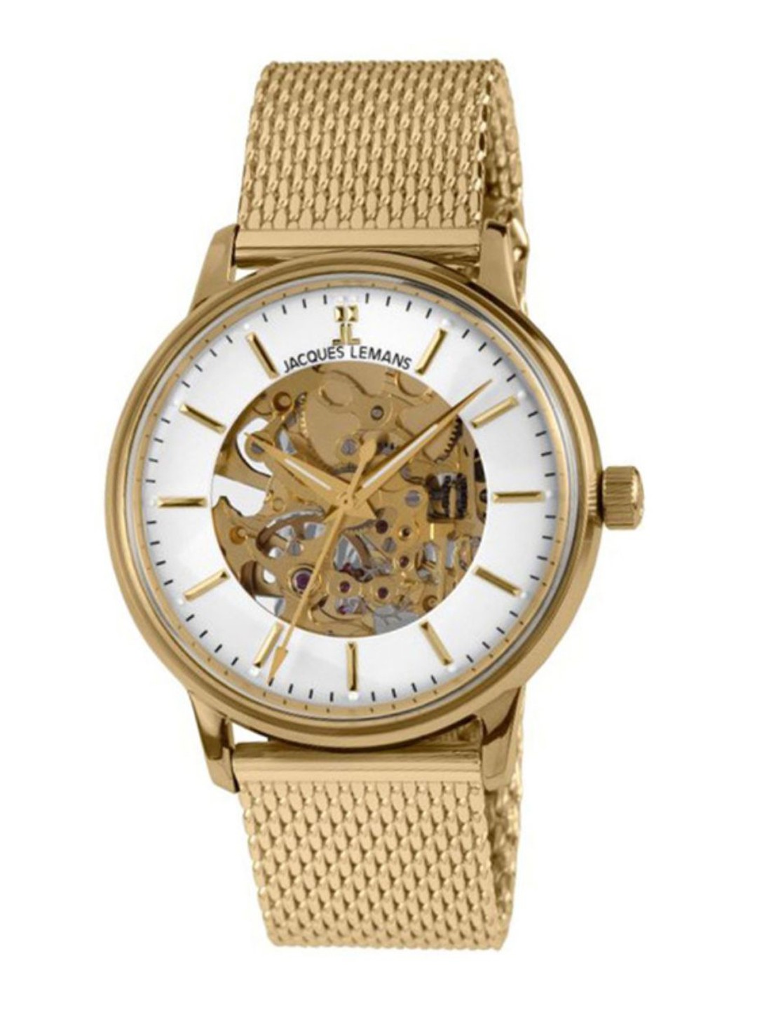 Jacques Lemans Men Stainless Steel Bracelet Style Analogue Automatic Solar Watch N207E, White
Jacques Lemans Men Stainless Steel Bracelet Style Analogue Automatic Solar Watch N207E, White