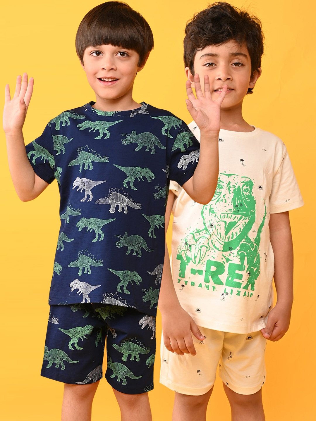 Anthrilo Boys Pack Of 2 Conversational Printed Pure Cotton Night Suit, Navy blue
Anthrilo Boys Pack Of 2 Conversational Printed Pure Cotton Night Suit, Navy blue