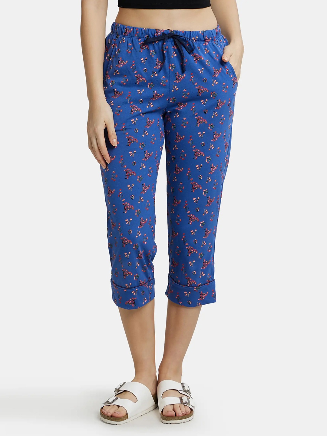 Jockey Super Combed Cotton Printed Stretch Slim Fit Capri with Ultrasoft Waistband-RX66, Blue
Jockey Super Combed Cotton Printed Stretch Slim Fit Capri with Ultrasoft Waistband-RX66, Blue