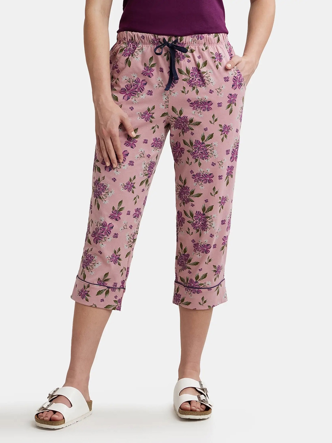 Jockey Cotton Printed Elastane Stretch Slim Fit Capris with Ultra Soft Waistband, Pink
Jockey Cotton Printed Elastane Stretch Slim Fit Capris with Ultra Soft Waistband, Pink
