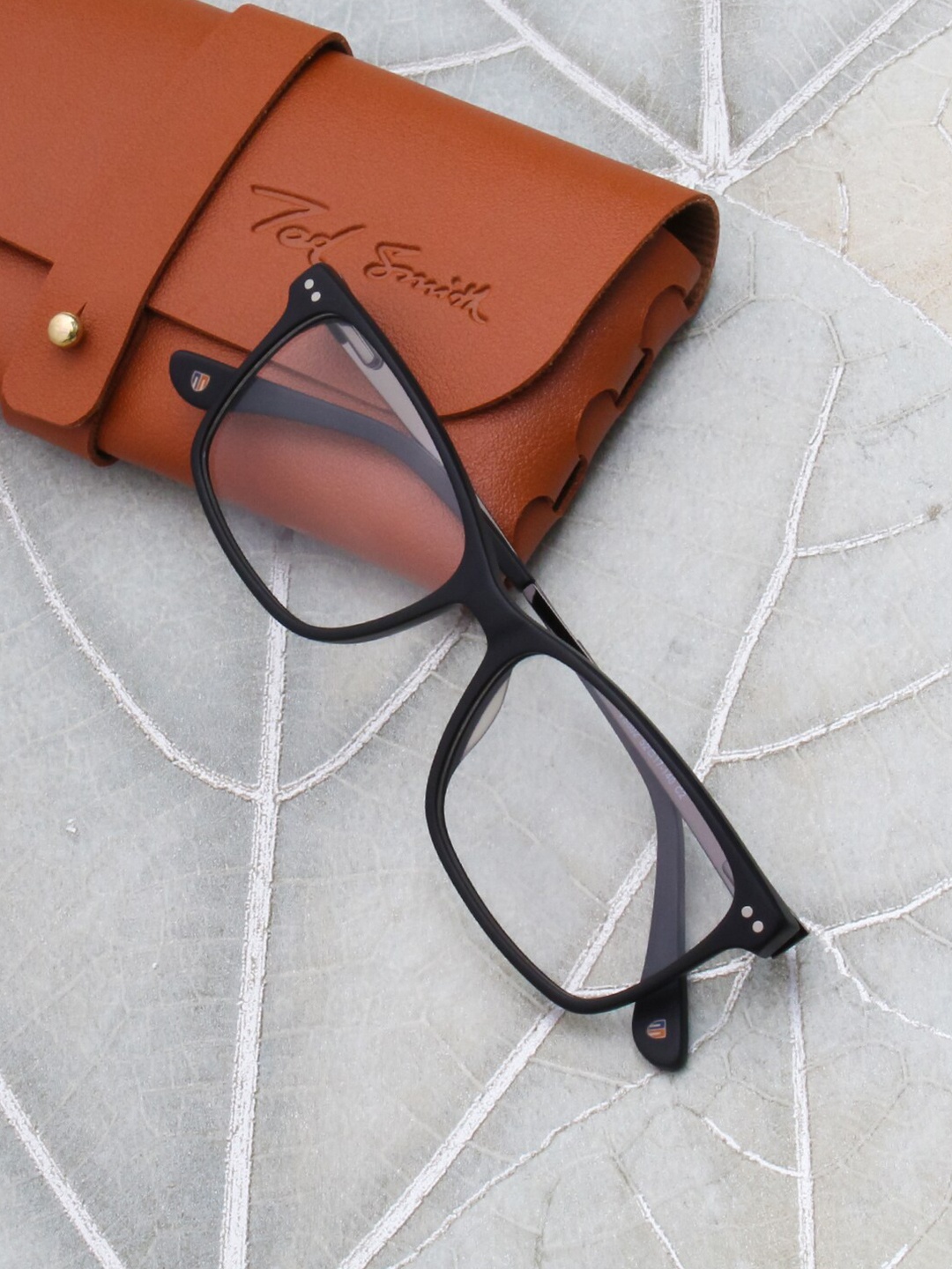 Ted Smith Full Rim Wayfarer Frame, Black