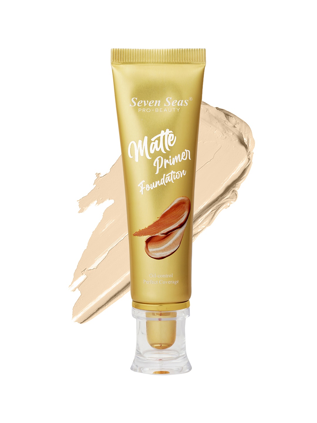 Seven Seas Matte Primer Oil Control & Perfect Coverage Foundation 45 ml - Nude 01, Cream
Seven Seas Matte Primer Oil Control & Perfect Coverage Foundation 45 ml - Nude 01, Cream