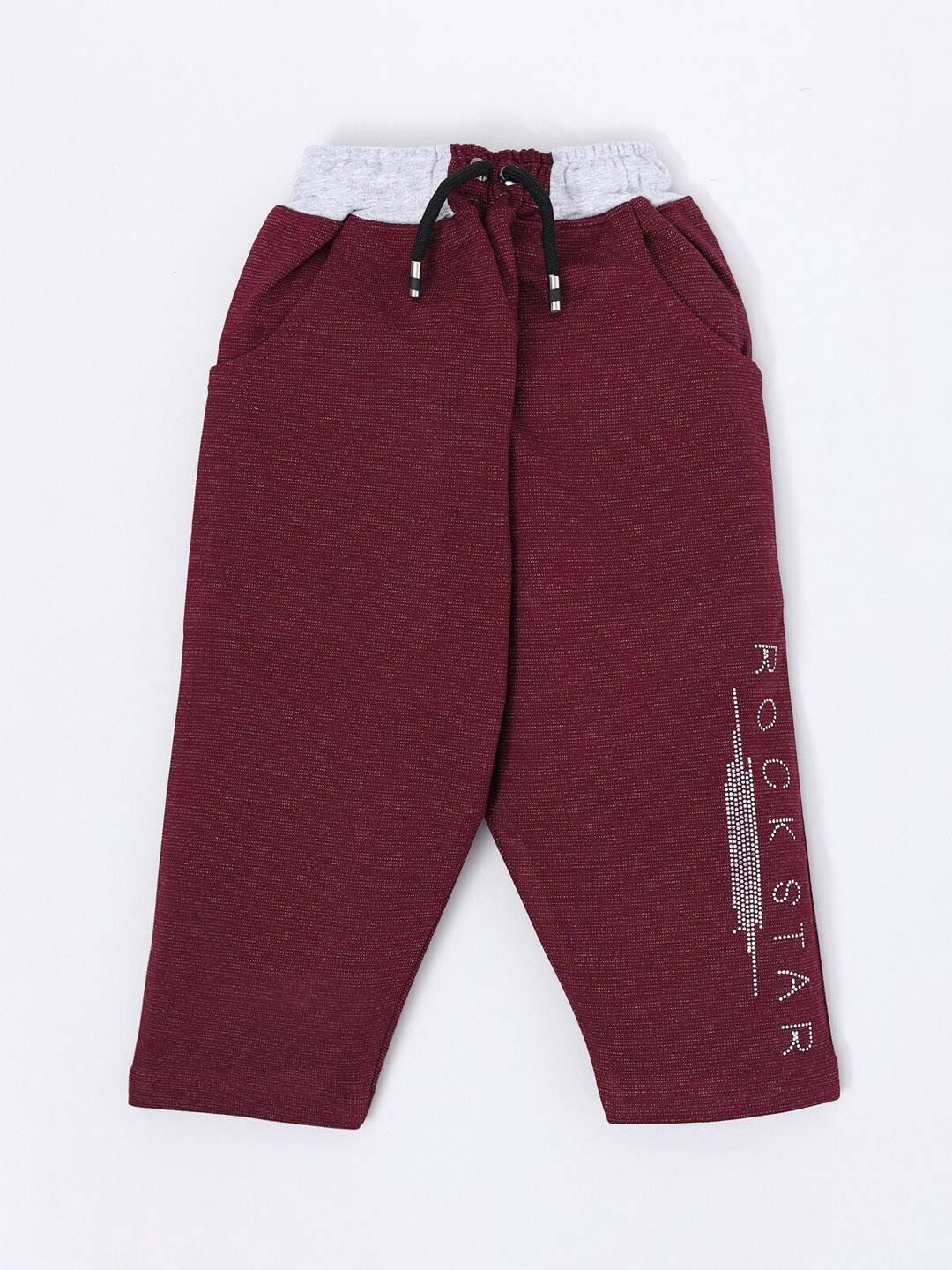 Nottie Planet Boys Typography Printed Mid Rise Regular Fit Cotton Track Pants, Maroon
Nottie Planet Boys Typography Printed Mid Rise Regular Fit Cotton Track Pants, Maroon