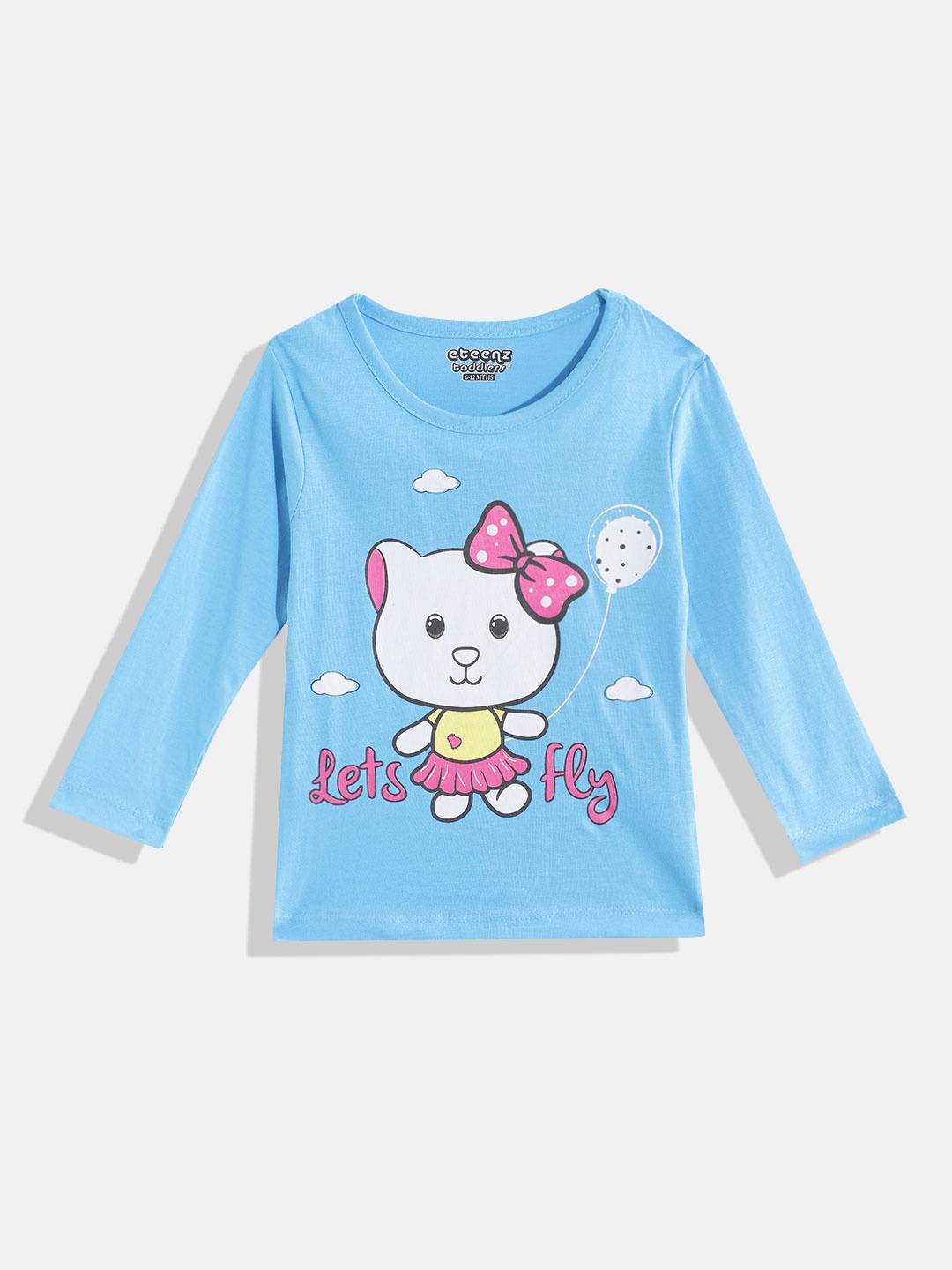 Eteenz Infant Girls Graphic & Typography Printed Premium Cotton T-shirt, Turquoise blue
Eteenz Infant Girls Graphic & Typography Printed Premium Cotton T-shirt, Turquoise blue