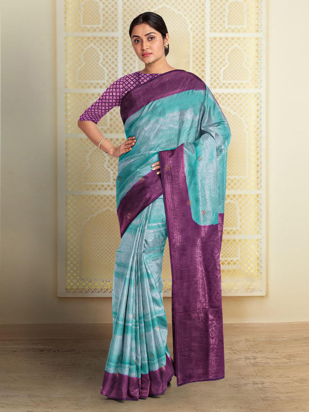 Kalamandir Woven Design Zari Saree, Blue
Kalamandir Woven Design Zari Saree, Blue