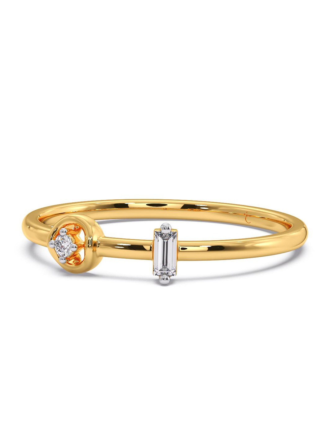 CANDERE A KALYAN JEWELLERS COMPANY Cubic Zirconia Studded 14KT Gold Finger Ring-1.2gm
CANDERE A KALYAN JEWELLERS COMPANY Cubic Zirconia Studded 14KT Gold Finger Ring-1.2gm