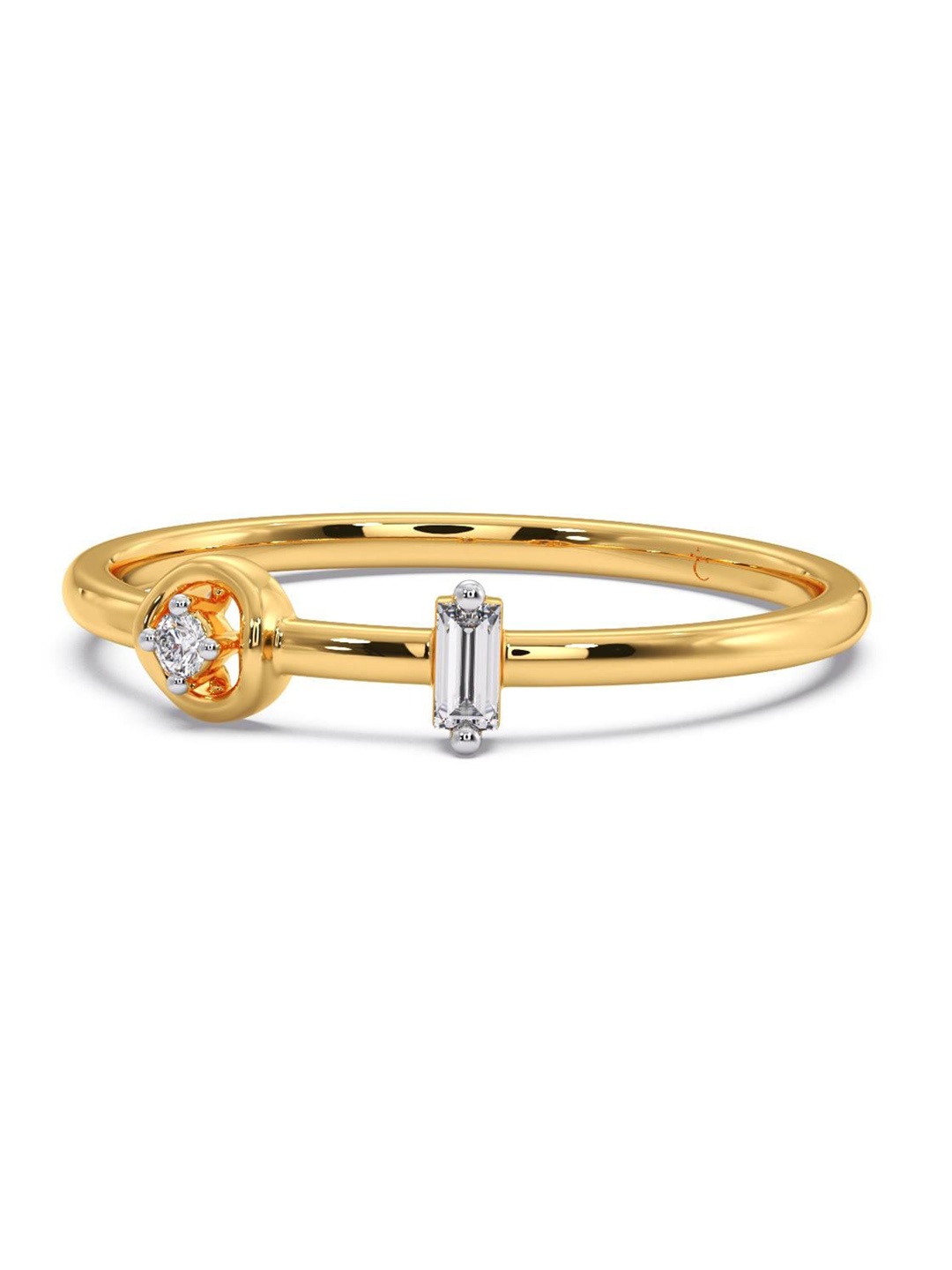 CANDERE A KALYAN JEWELLERS COMPANY Cubic Zirconia Studded 14KT Gold Finger Ring-1.13g
CANDERE A KALYAN JEWELLERS COMPANY Cubic Zirconia Studded 14KT Gold Finger Ring-1.13g