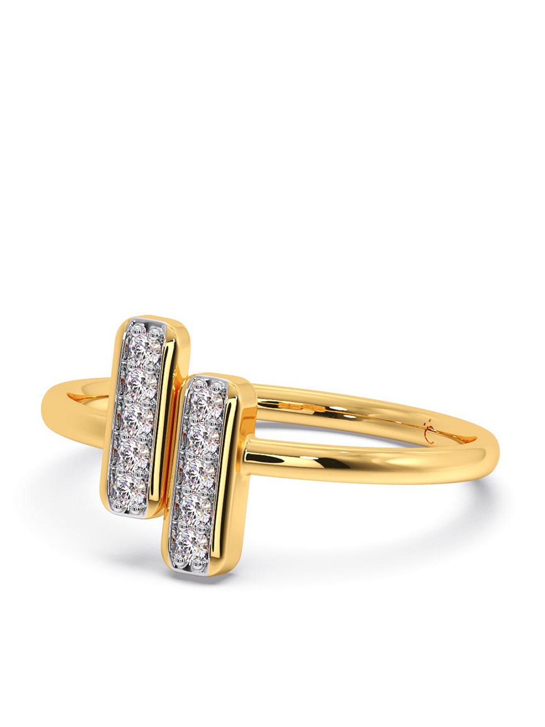 CANDERE A KALYAN JEWELLERS COMPANY Cubic Zirconia Studded 14KT Gold Finger Ring-1.86 gm
CANDERE A KALYAN JEWELLERS COMPANY Cubic Zirconia Studded 14KT Gold Finger Ring-1.86 gm