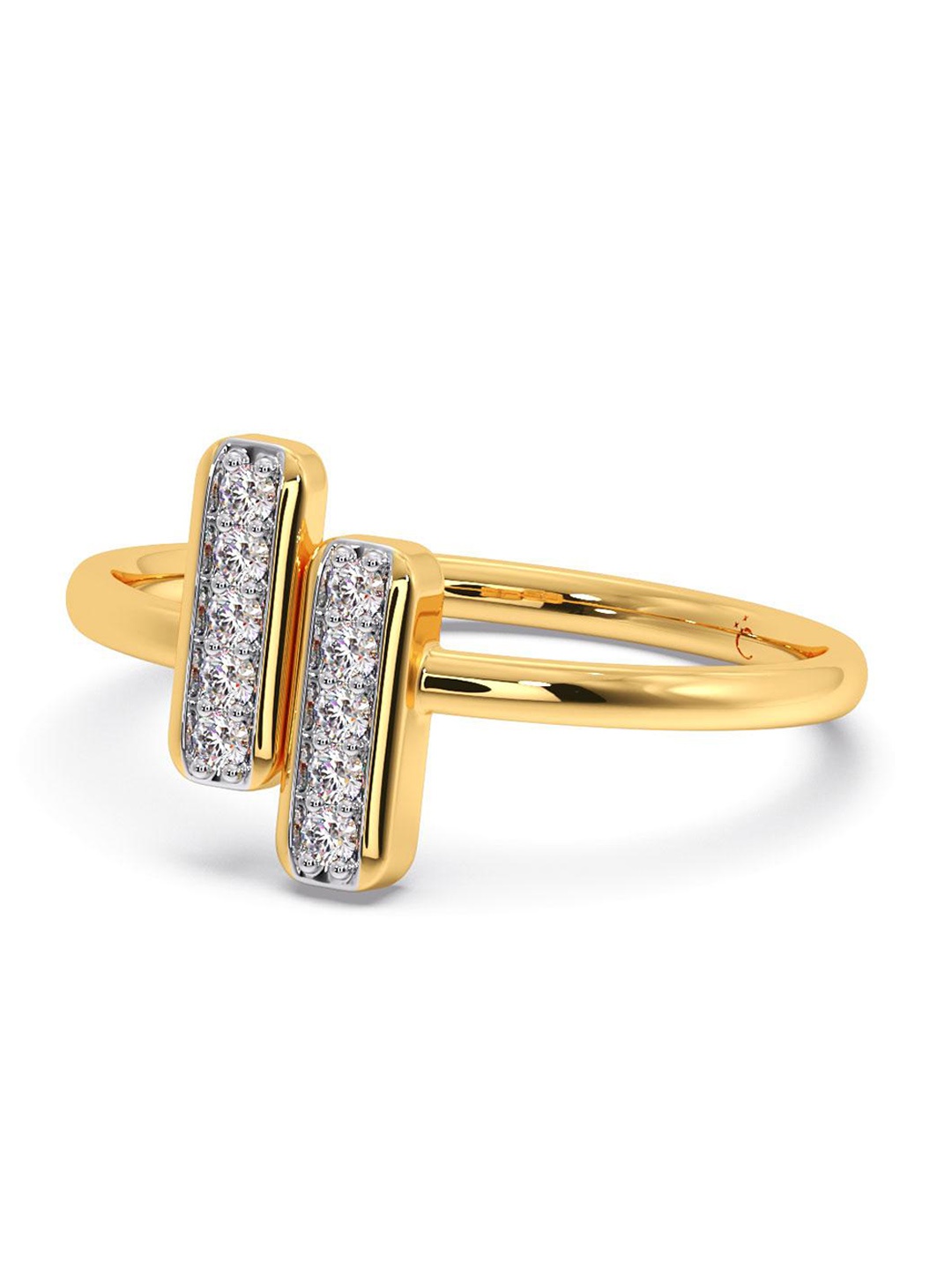 CANDERE A KALYAN JEWELLERS COMPANY Cubic Zirconia Studded 14KT Gold Finger Ring-1.77 gm
CANDERE A KALYAN JEWELLERS COMPANY Cubic Zirconia Studded 14KT Gold Finger Ring-1.77 gm