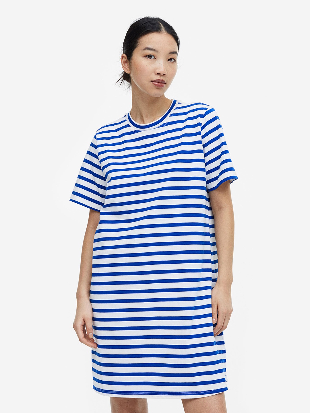 H&M MAMA T-Shirt Nursing Dress, Blue