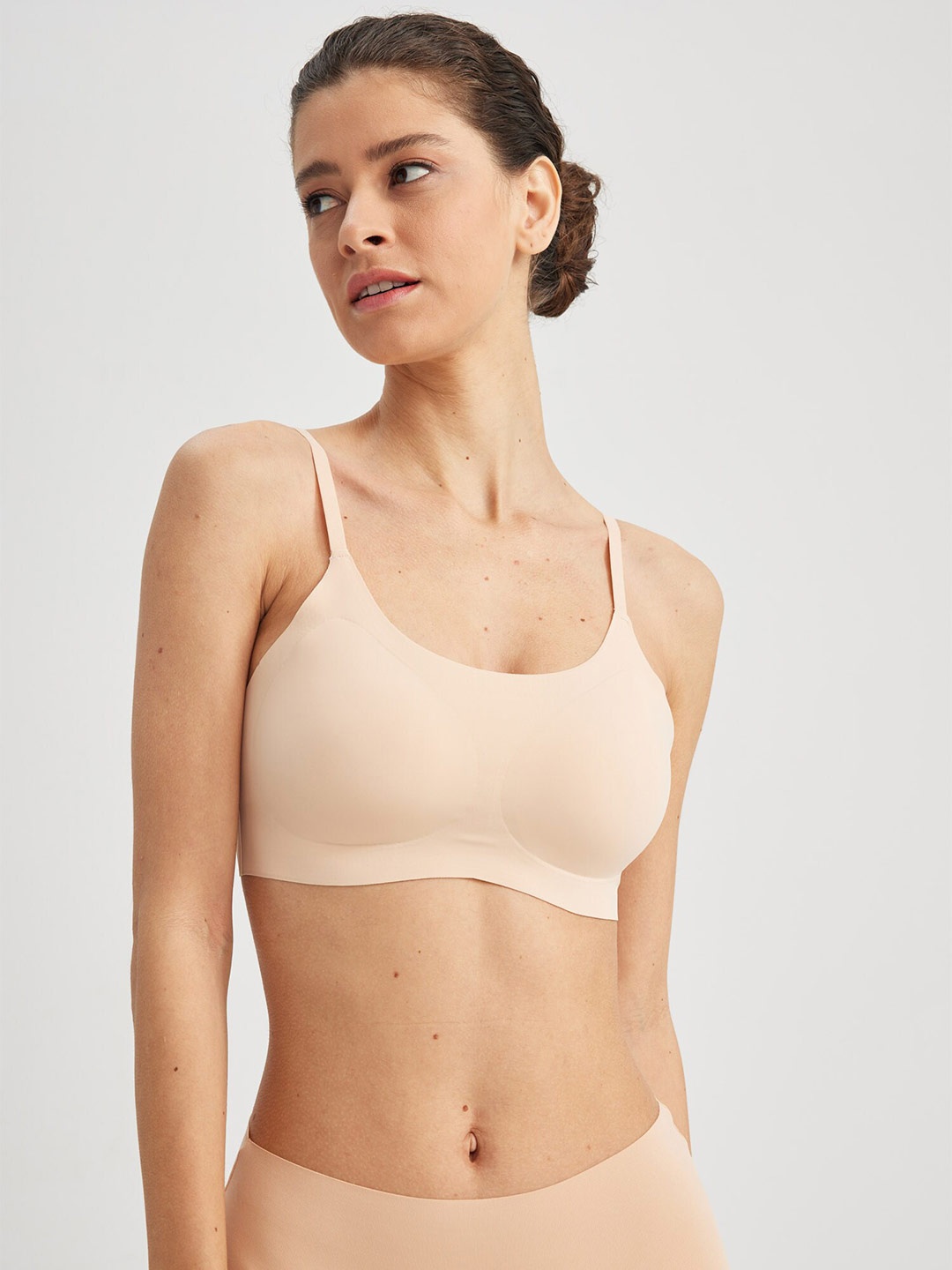 DeFacto Beige Bra Medium Coverage