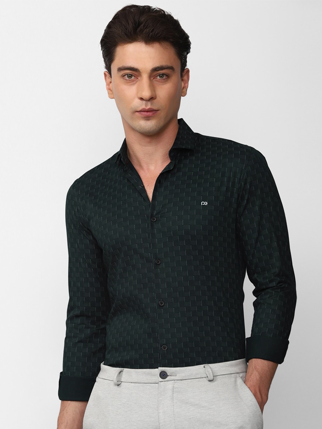 Peter England Micro & Ditsy Printed Short Sleeves Slim Fit Cotton Casual Shirt, Black
Peter England Micro & Ditsy Printed Short Sleeves Slim Fit Cotton Casual Shirt, Black