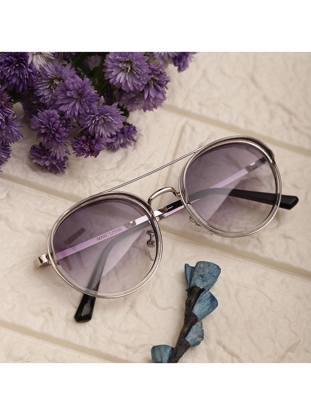 MARC LOUIS Lens & Round Sunglasses With UV Protected Lens ML B80-409 SILVER TRANSPARENT SG, Purple
MARC LOUIS Lens & Round Sunglasses With UV Protected Lens ML B80-409 SILVER TRANSPARENT SG, Purple