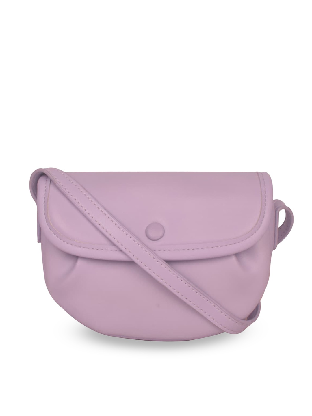 Bagkok PU Structured Sling Bag, Purple
