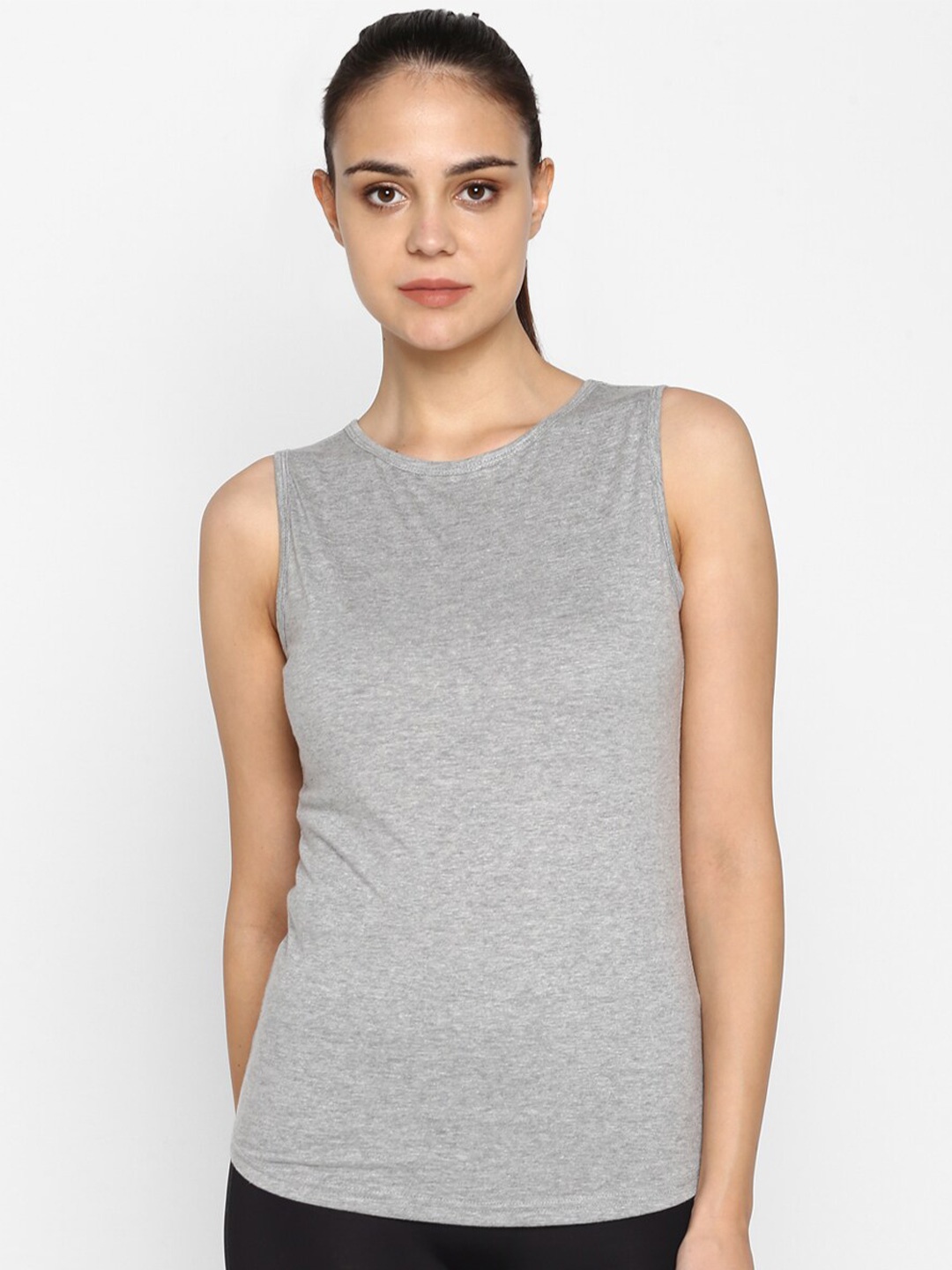 appulse Round Neck Sleeveless Slim Fit Running Sports Cotton T-shirt, Grey melange
appulse Round Neck Sleeveless Slim Fit Running Sports Cotton T-shirt, Grey melange