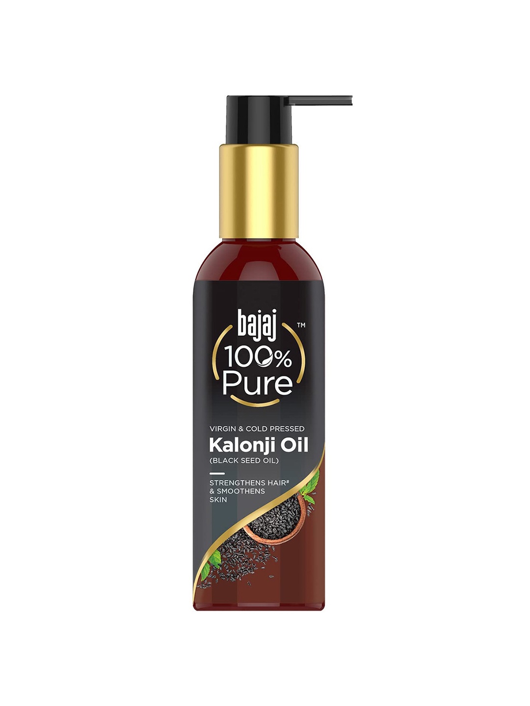 BAJAJ CONSUMER CARE 100% Pure Virgin & Cold Pressed Kalonji Oil To Strengthen Hair - 200ml, Black
BAJAJ CONSUMER CARE 100% Pure Virgin & Cold Pressed Kalonji Oil To Strengthen Hair - 200ml, Black