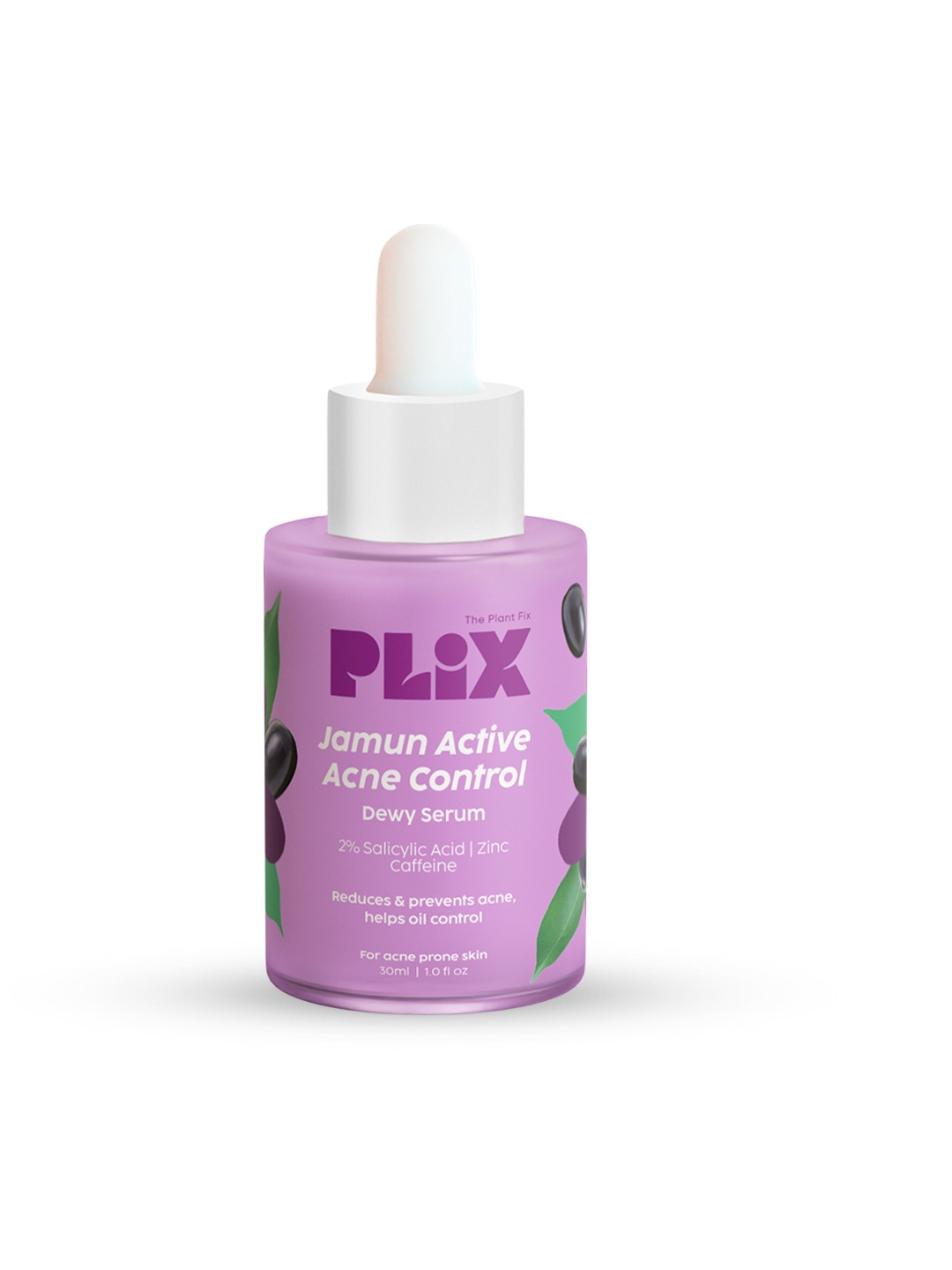 PLIX THE PLANT FIX 2% Salicylic Acid Jamun Active Acne Control Dewy Serum - 30ml, Purple
PLIX THE PLANT FIX 2% Salicylic Acid Jamun Active Acne Control Dewy Serum - 30ml, Purple