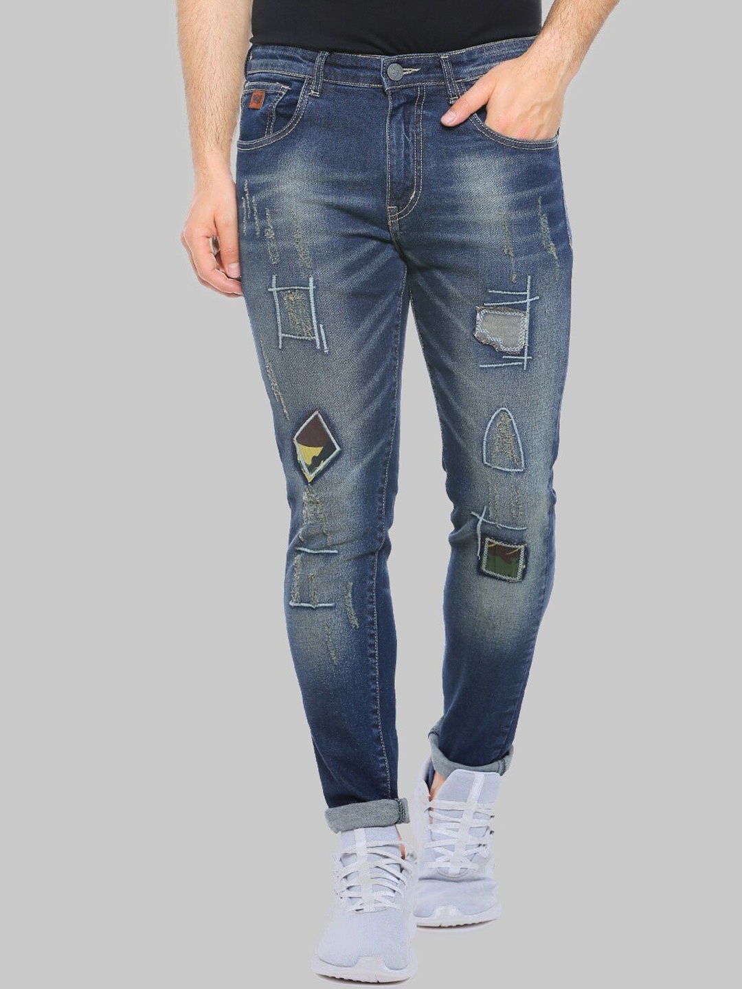 Campus Sutra Men Blue Smart Heavy Fade Applique Cotton Denim Slim Fit Stretchable Jeans
Campus Sutra Men Blue Smart Heavy Fade Applique Cotton Denim Slim Fit Stretchable Jeans