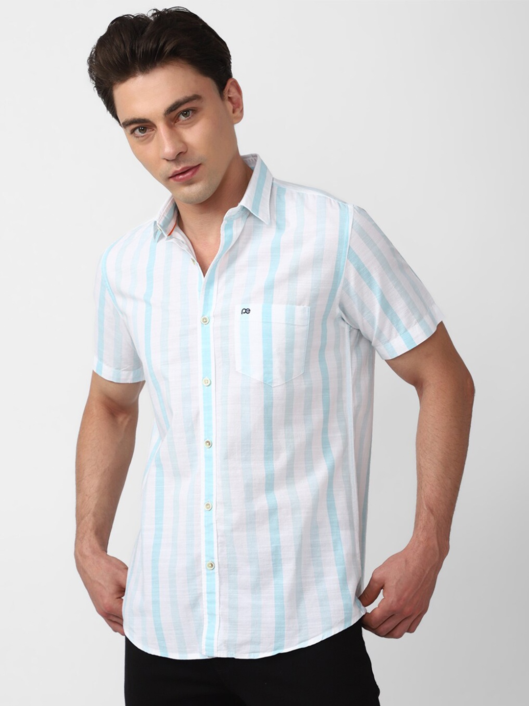 Peter England Casuals Vertical Striped Spread Collar Pure Cotton Slim Fit Casual Shirt, White
Peter England Casuals Vertical Striped Spread Collar Pure Cotton Slim Fit Casual Shirt, White