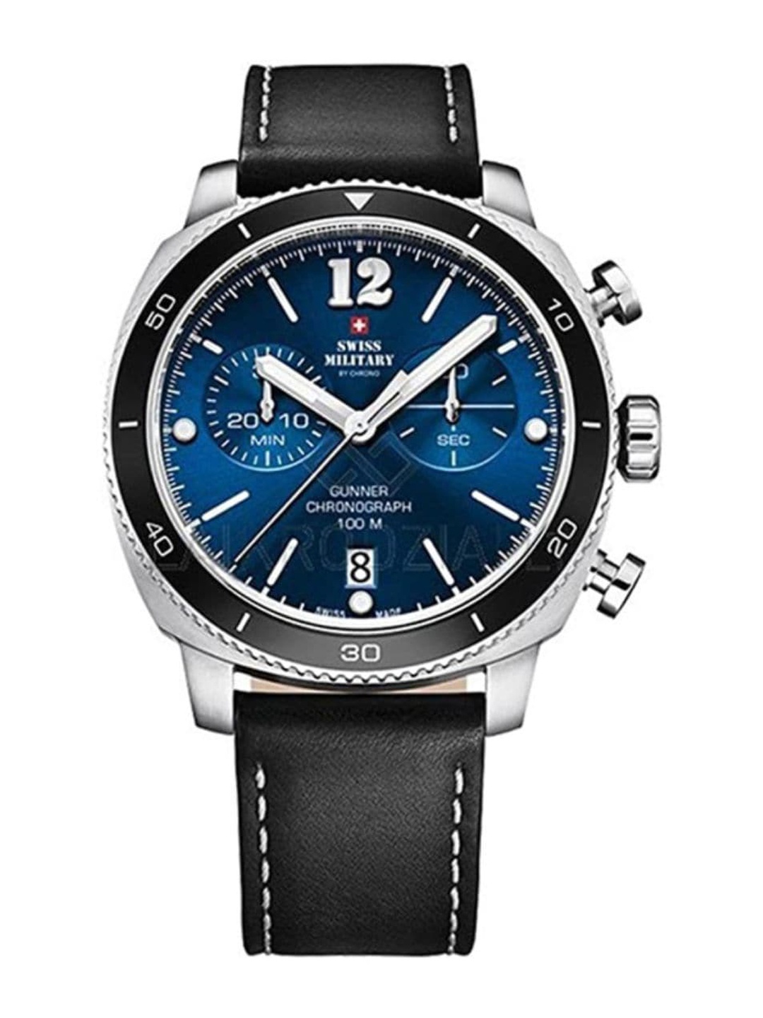 Swiss Military by Chrono Men Dial & Leather Straps Analogue Chronograph Watch SM34059 01, Blue
Swiss Military by Chrono Men Dial & Leather Straps Analogue Chronograph Watch SM34059 01, Blue