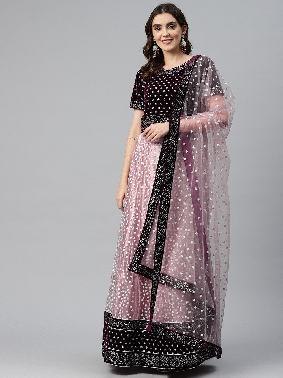 CAMPAIGN TRENDS Embellished Beads & Stones Unstitched Lehenga & Blouse With Dupatta, Coffee brown
CAMPAIGN TRENDS Embellished Beads & Stones Unstitched Lehenga & Blouse With Dupatta, Coffee brown