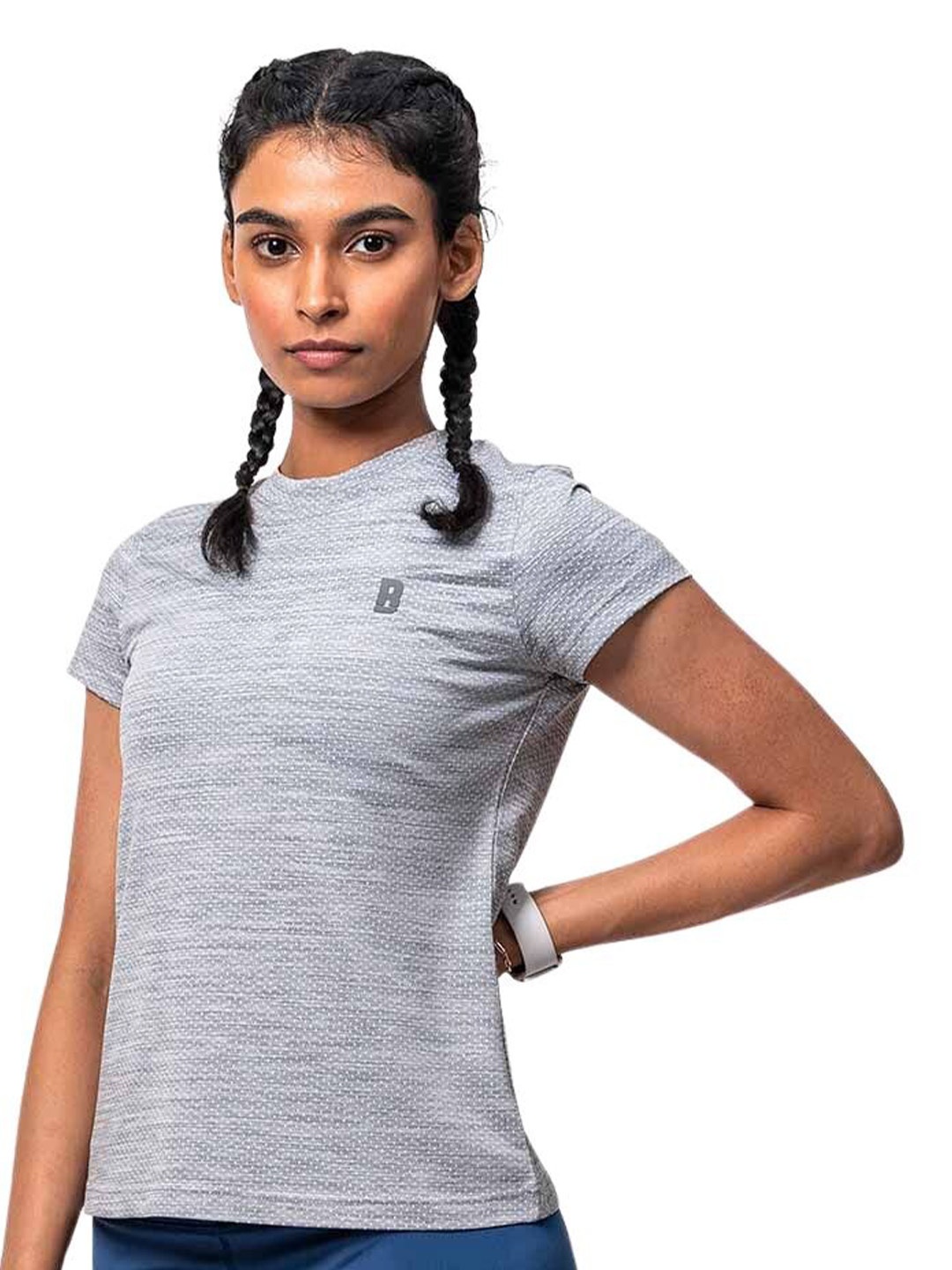 Baller Athletik Women Round Neck Short Sleeves Training Or Gym Sports Boost T-shirt, Grey
Baller Athletik Women Round Neck Short Sleeves Training Or Gym Sports Boost T-shirt, Grey