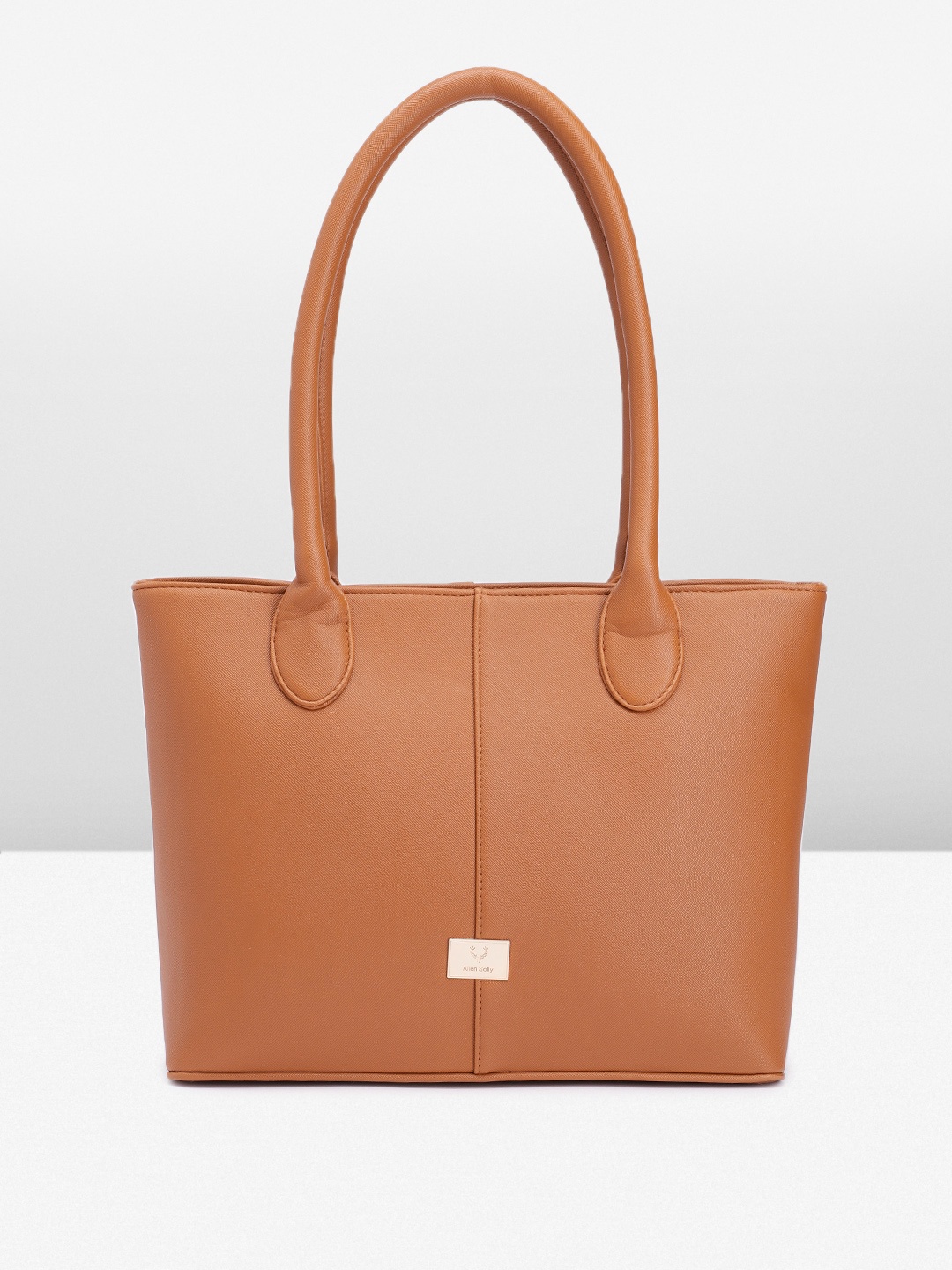 Allen Solly Women Solid Shoulder Bag, Tan