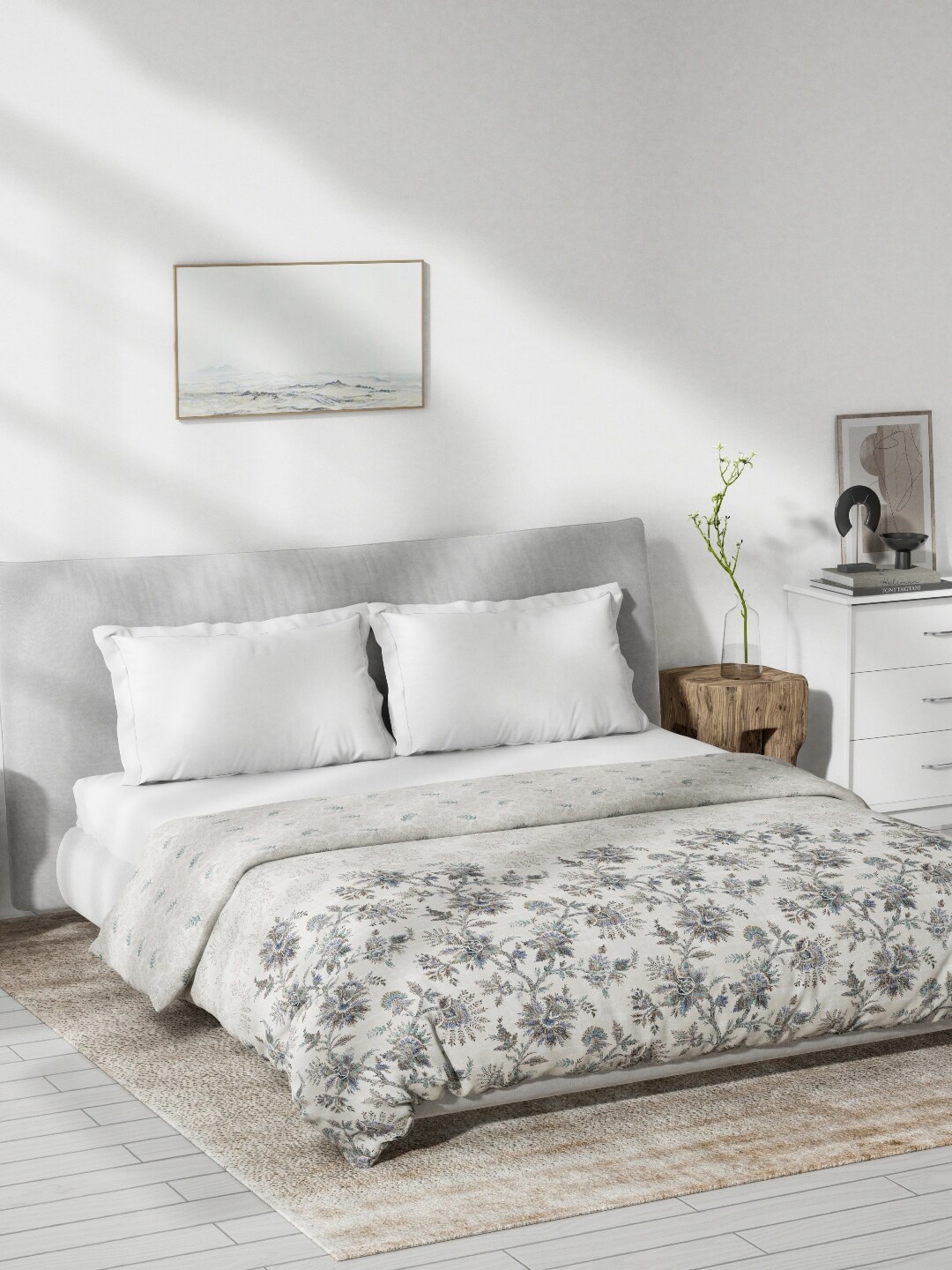 DDecor White & Blue Mild Printed Winter 150 GSM Reversible Pure Cotton Double Bed Dohar
DDecor White & Blue Mild Printed Winter 150 GSM Reversible Pure Cotton Double Bed Dohar