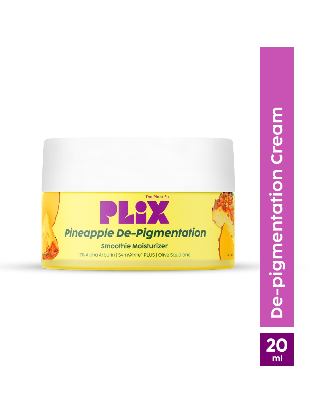 PLIX THE PLANT FIX Pineapple Depigmentation Face Cream for Dark Spots & Tan Removal-30g, Yellow
PLIX THE PLANT FIX Pineapple Depigmentation Face Cream for Dark Spots & Tan Removal-30g, Yellow