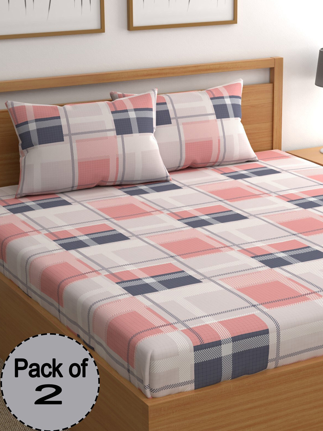 CHHAVI INDIA Beige & Grey Geometric 210 TC 2 Pieces Queen Bedsheet With 4 Pillow Covers
CHHAVI INDIA Beige & Grey Geometric 210 TC 2 Pieces Queen Bedsheet With 4 Pillow Covers