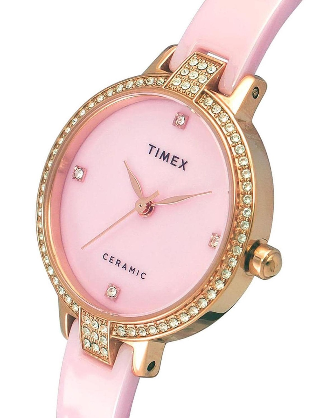 Timex Women Embellished Dial & Stainless Steel Bracelet Style Straps Analogue Watch TWEL15701, Pink
Timex Women Embellished Dial & Stainless Steel Bracelet Style Straps Analogue Watch TWEL15701, Pink