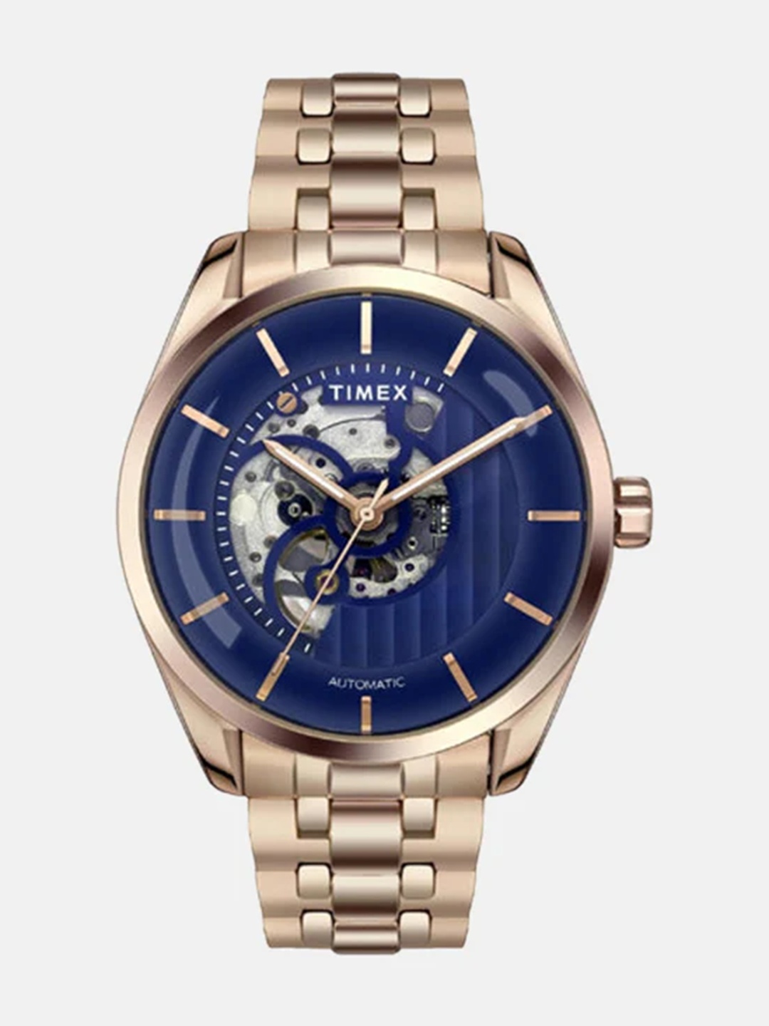 Timex Men Skeleton Dial & Stainless Steel Straps Analogue Automatic Motion Powered Watch TWEG17504, Blue
Timex Men Skeleton Dial & Stainless Steel Straps Analogue Automatic Motion Powered Watch TWEG17504, Blue