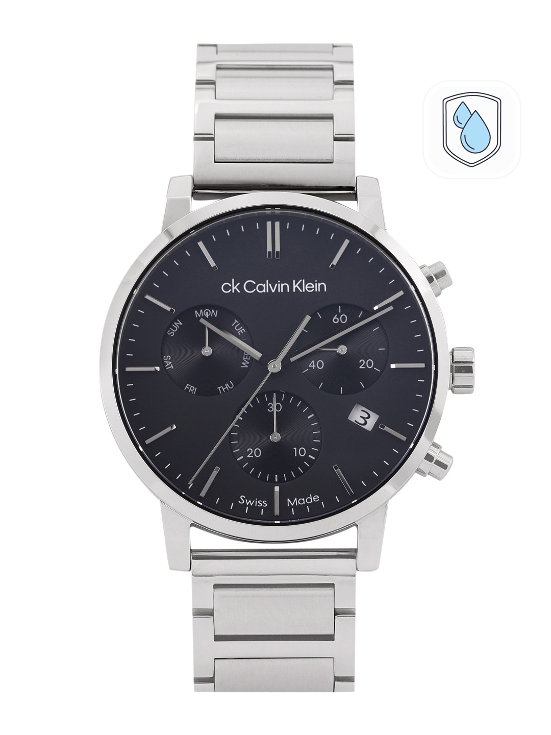 Calvin Klein Men Swiss Gauge Bracelet Style Analogue Swiss Chronograph Watch 25000025, Black
Calvin Klein Men Swiss Gauge Bracelet Style Analogue Swiss Chronograph Watch 25000025, Black