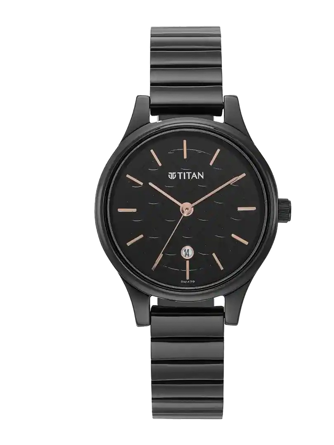 Titan Women Brass Dial & Stainless Steel Bracelet Style Straps Analogue Watch 2679NM01, Black
Titan Women Brass Dial & Stainless Steel Bracelet Style Straps Analogue Watch 2679NM01, Black