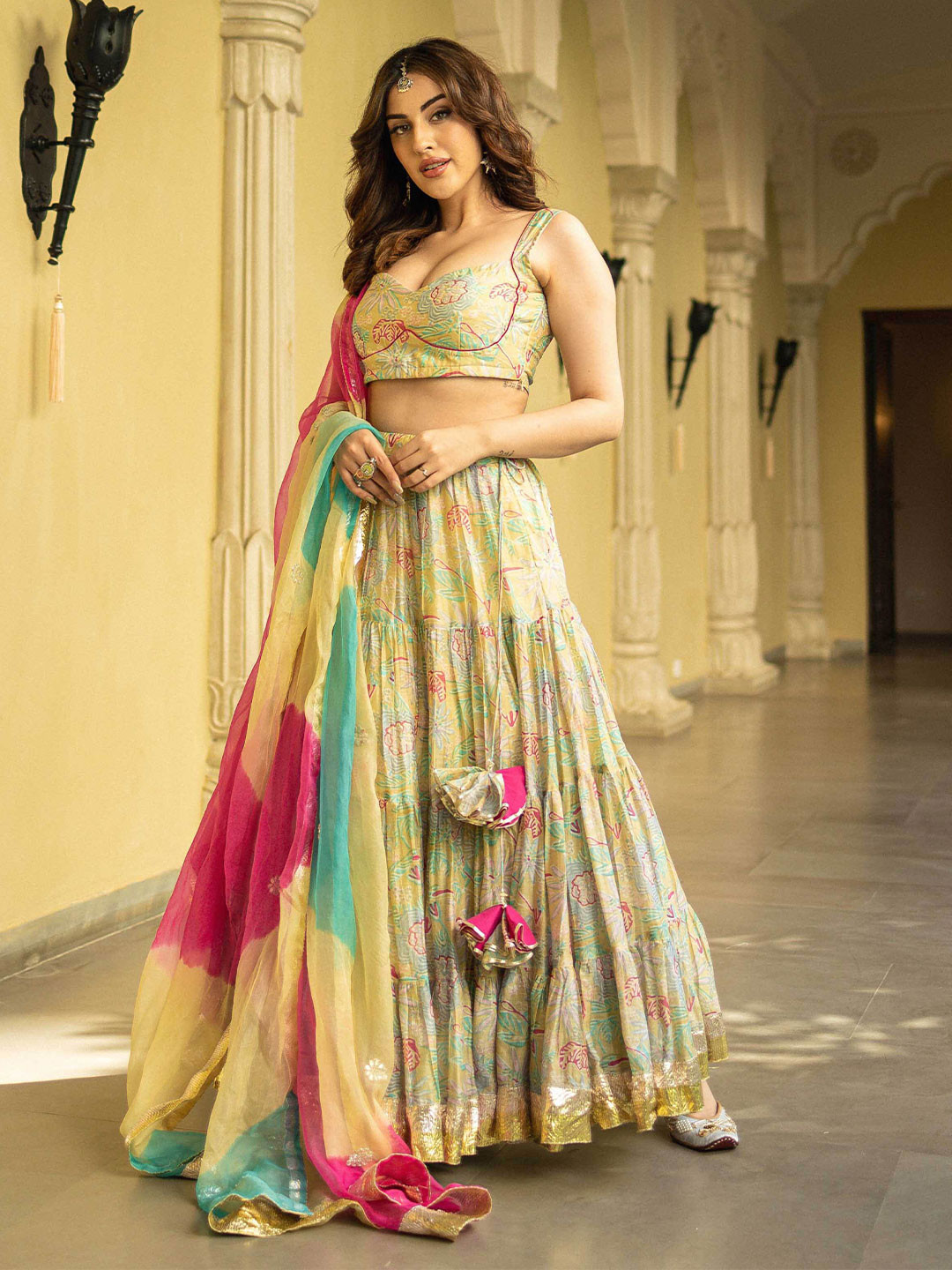 AACHHO Printed Ready to Wear Lehenga & Blouse With Dupatta, Yellow
AACHHO Printed Ready to Wear Lehenga & Blouse With Dupatta, Yellow