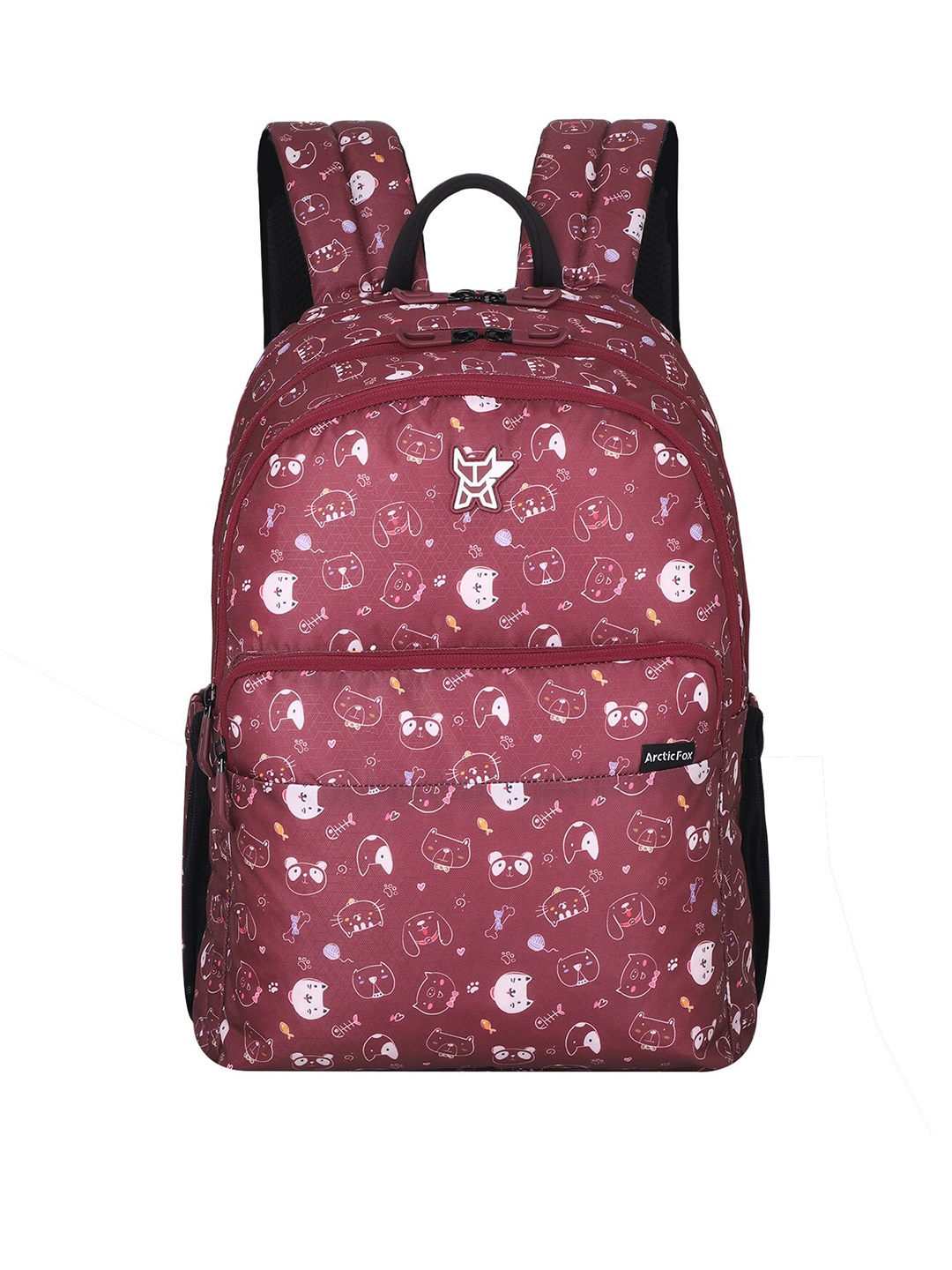Arctic Fox Kids Graphic Water Resistant Backpack, Maroon