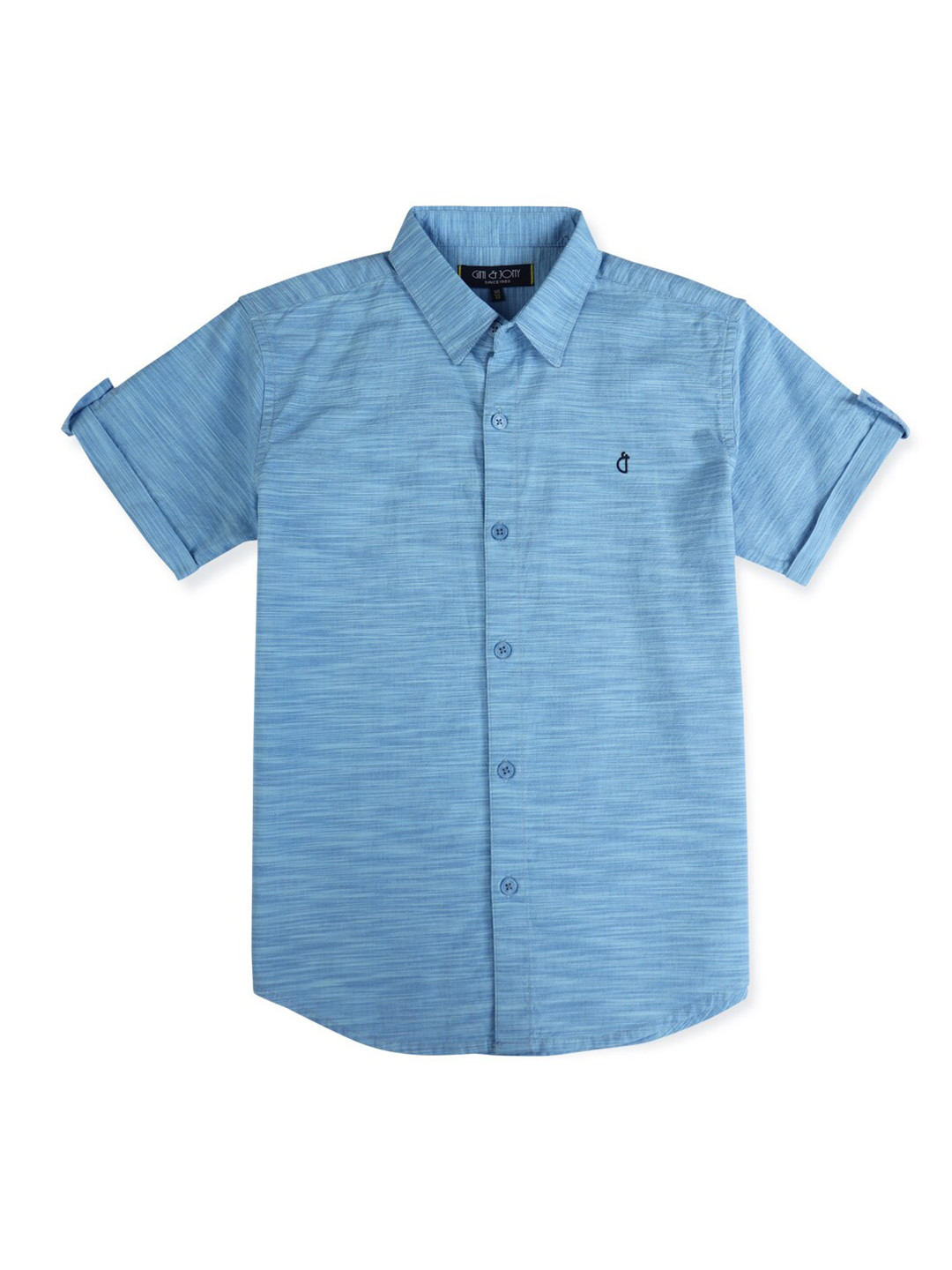 Gini and Jony Boys Spread Collar Cotton Casual Shirt, Blue 
Gini and Jony Boys Spread Collar Cotton Casual Shirt, Blue