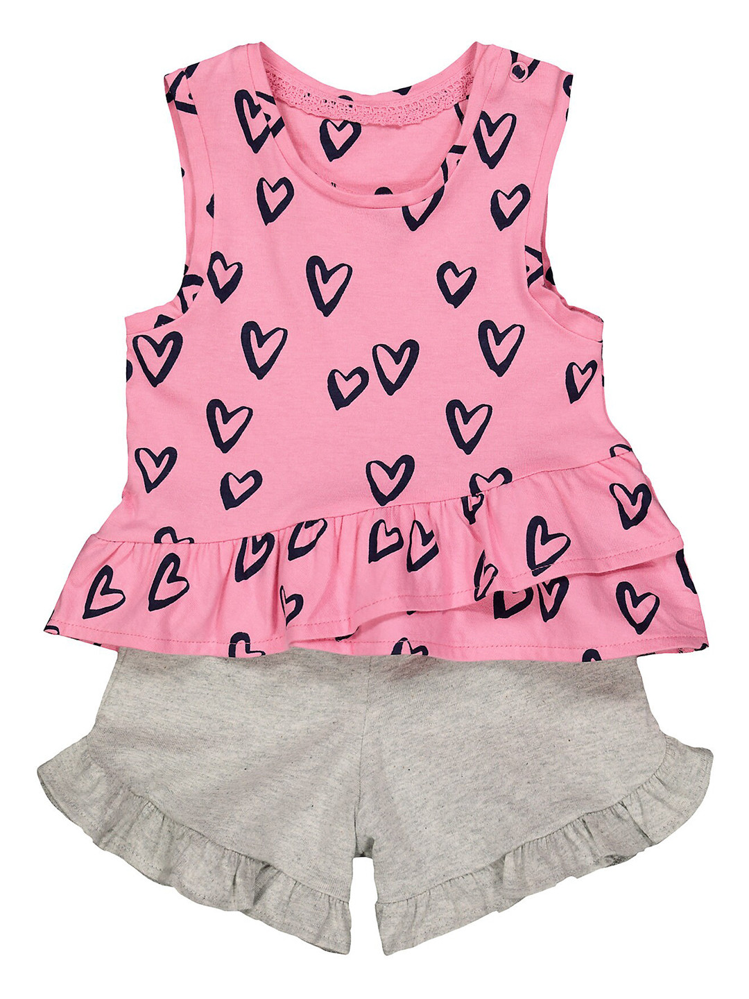 mothercare Girls Printed Round Neck Sleeveless Top with Shorts Clothing Set, Pink
mothercare Girls Printed Round Neck Sleeveless Top with Shorts Clothing Set, Pink