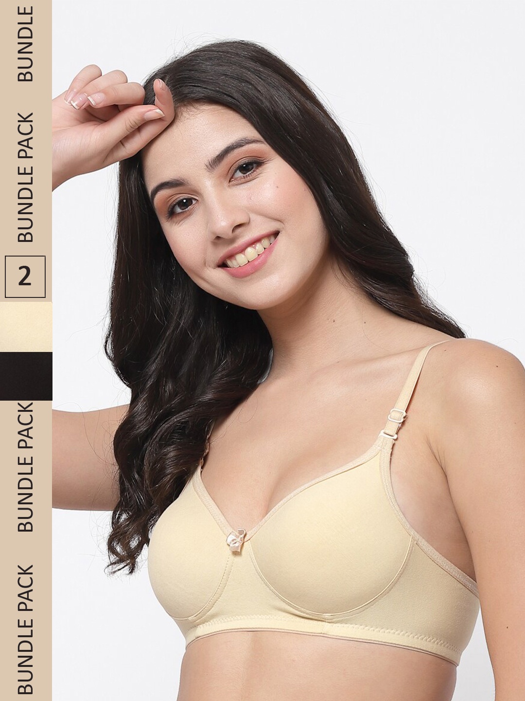 College Girl Pack of 2 Lightly Padded Non-Wired All Day Comfort Cotton T-shirt Bra, Nude
College Girl Pack of 2 Lightly Padded Non-Wired All Day Comfort Cotton T-shirt Bra, Nude