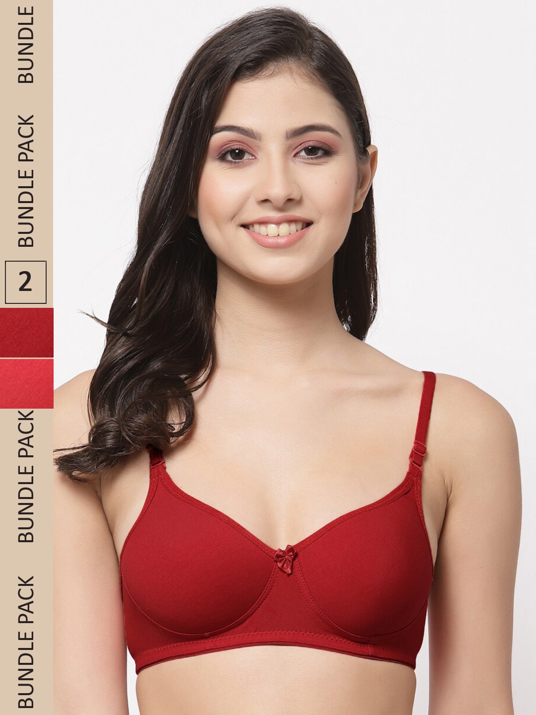 College Girl Pack Of 2 Lightly Padded All Day Comfort Seamless Cotton T-Shirt Bra, Red
College Girl Pack Of 2 Lightly Padded All Day Comfort Seamless Cotton T-Shirt Bra, Red