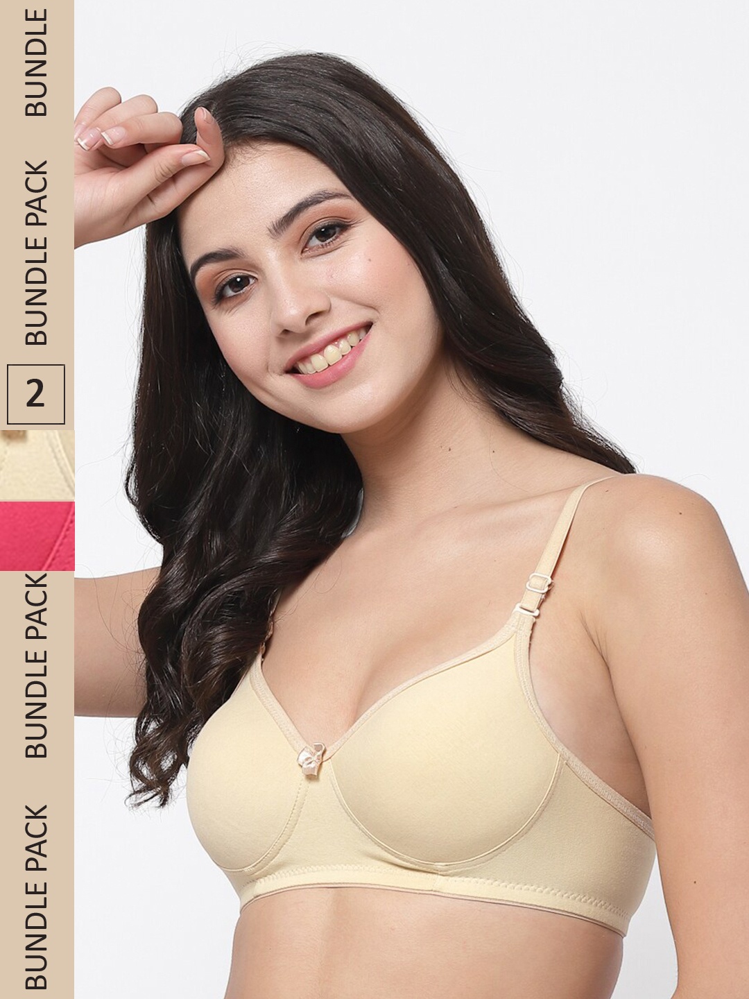 College Girl Pack Of 2 Lightly Padded All Day Comfort Seamless Cotton T-Shirt Bra, Pink
College Girl Pack Of 2 Lightly Padded All Day Comfort Seamless Cotton T-Shirt Bra, Pink