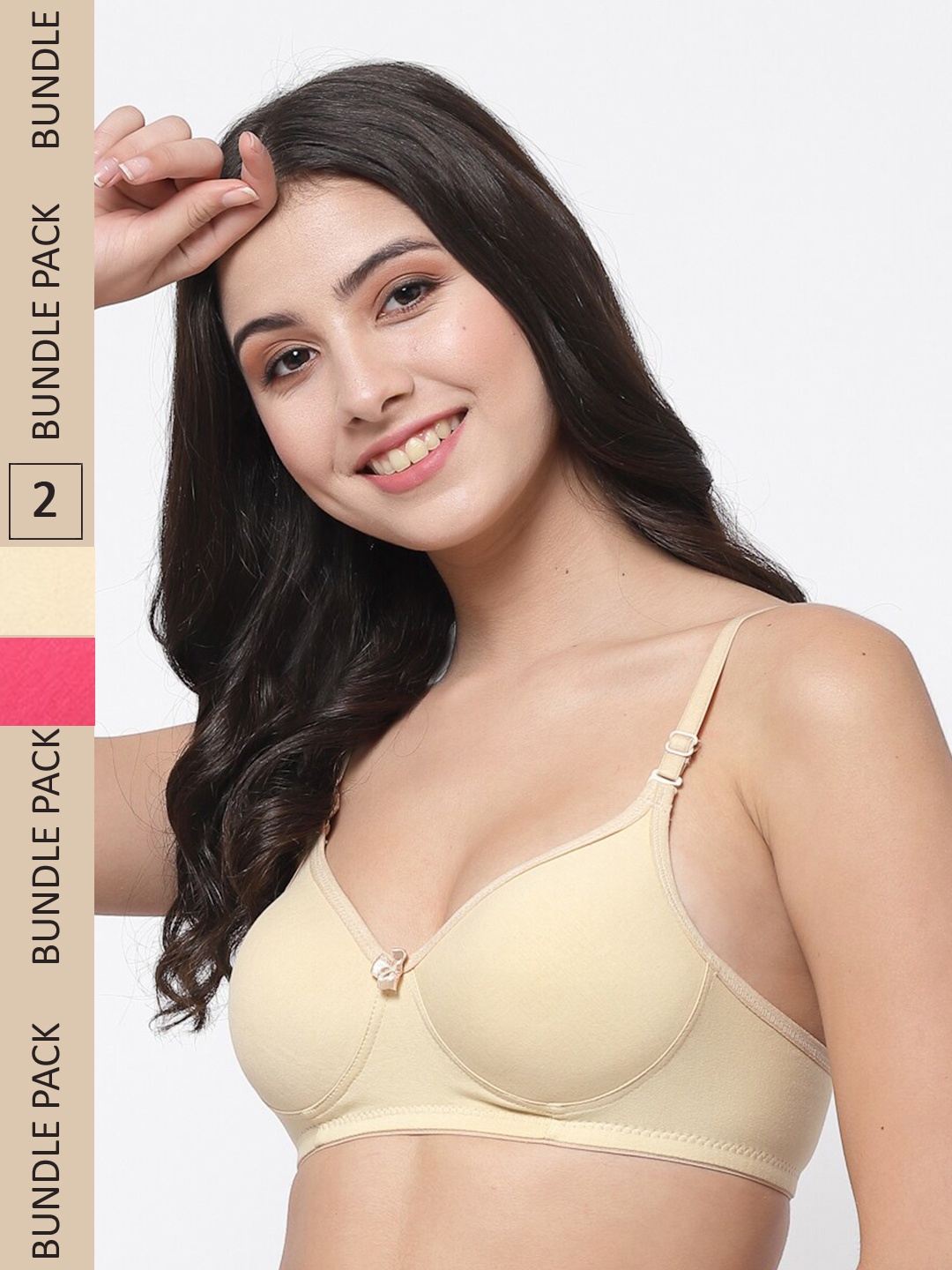 College Girl Pack Of 2 Lightly Padded All Day Comfort Seamless Cotton T-Shirt Bra, Pink
College Girl Pack Of 2 Lightly Padded All Day Comfort Seamless Cotton T-Shirt Bra, Pink