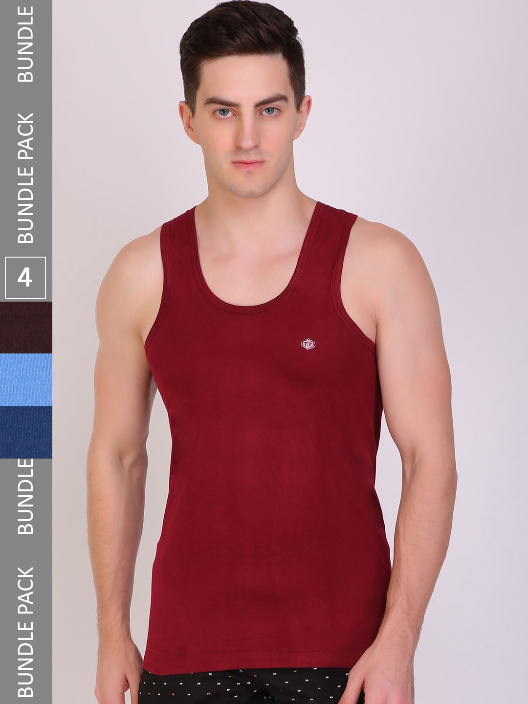 T.T. Men Pack Of 4 Titanic Pure Cotton Assorted Innerwear Vests- TIT_DYED_RN_PO4_MIX_105
T.T. Men Pack Of 4 Titanic Pure Cotton Assorted Innerwear Vests- TIT_DYED_RN_PO4_MIX_105
