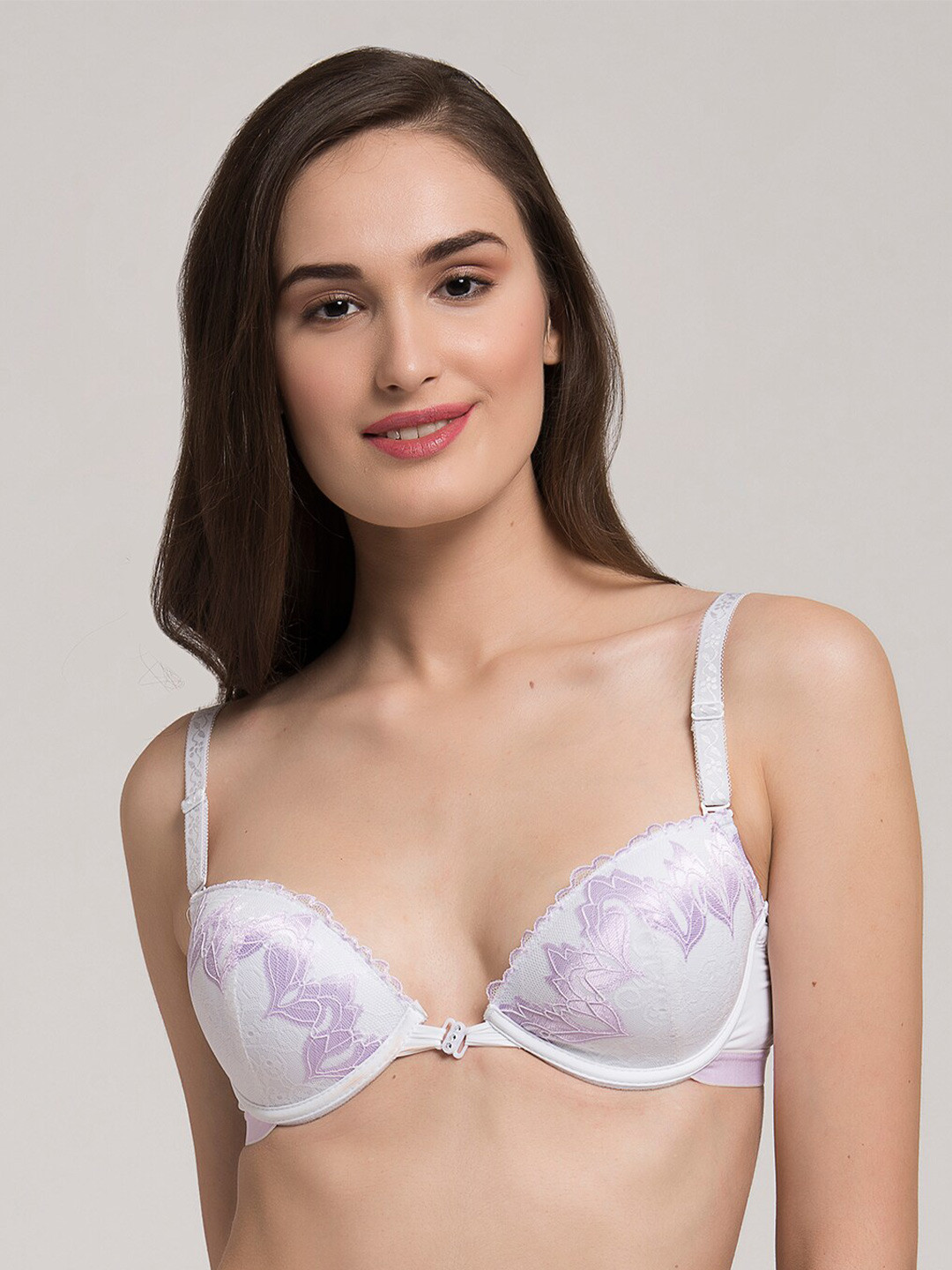 MAKCLAN Underwired Lightly Padded Medium Coverage All Day Comfort Dry-Fit Plunge Bra, Purple
MAKCLAN Underwired Lightly Padded Medium Coverage All Day Comfort Dry-Fit Plunge Bra, Purple
