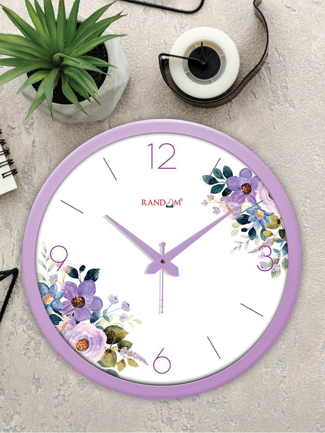 RANDOM White & Purple Classic Modern Flowers Stylish Printed Analogue Wall Clock
RANDOM White & Purple Classic Modern Flowers Stylish Printed Analogue Wall Clock