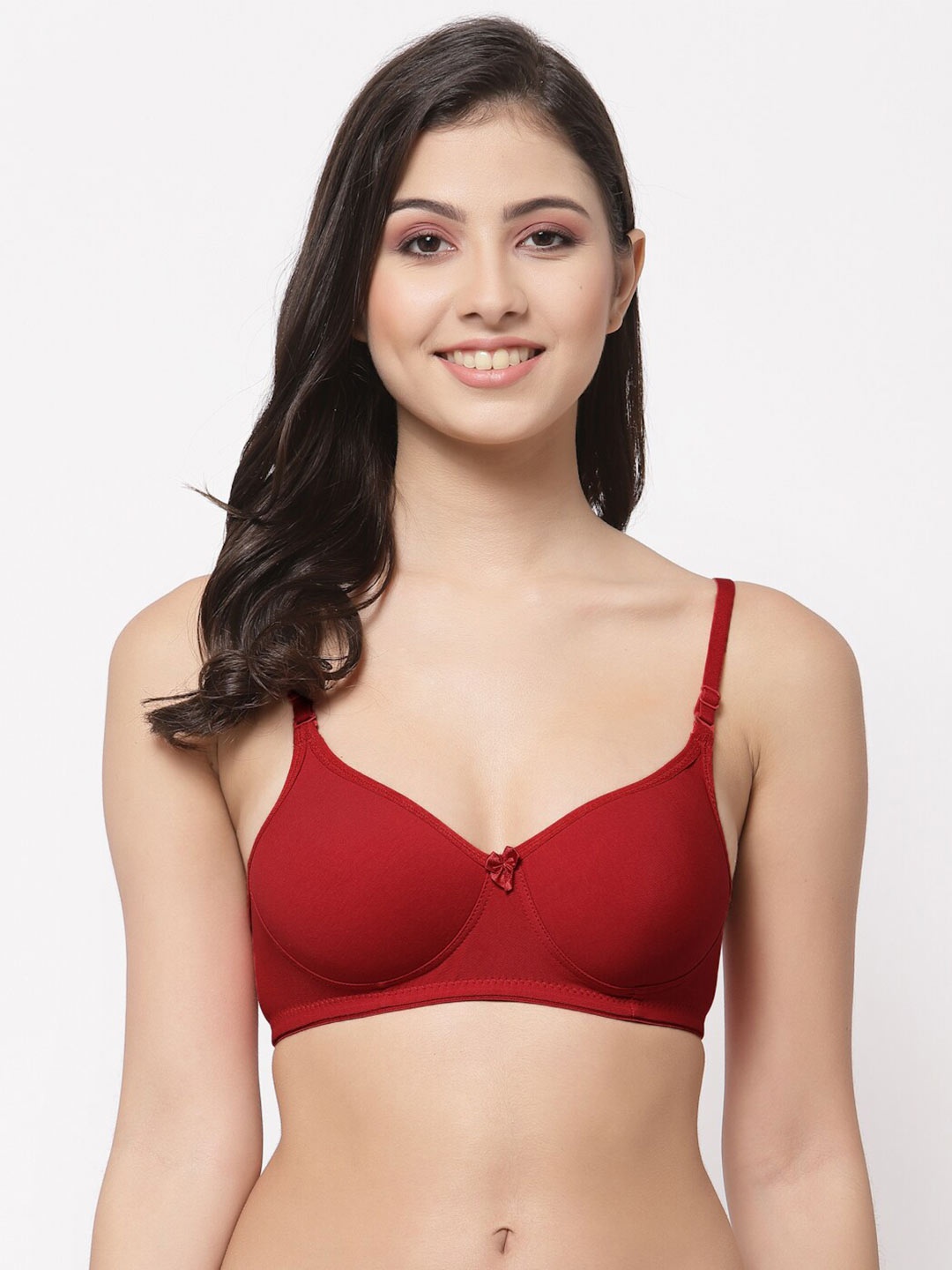 College Girl Lightly Padded Non-Wired Full Coverage Lightly Padded Cotton T-shirt, Maroon
College Girl Lightly Padded Non-Wired Full Coverage Lightly Padded Cotton T-shirt, Maroon