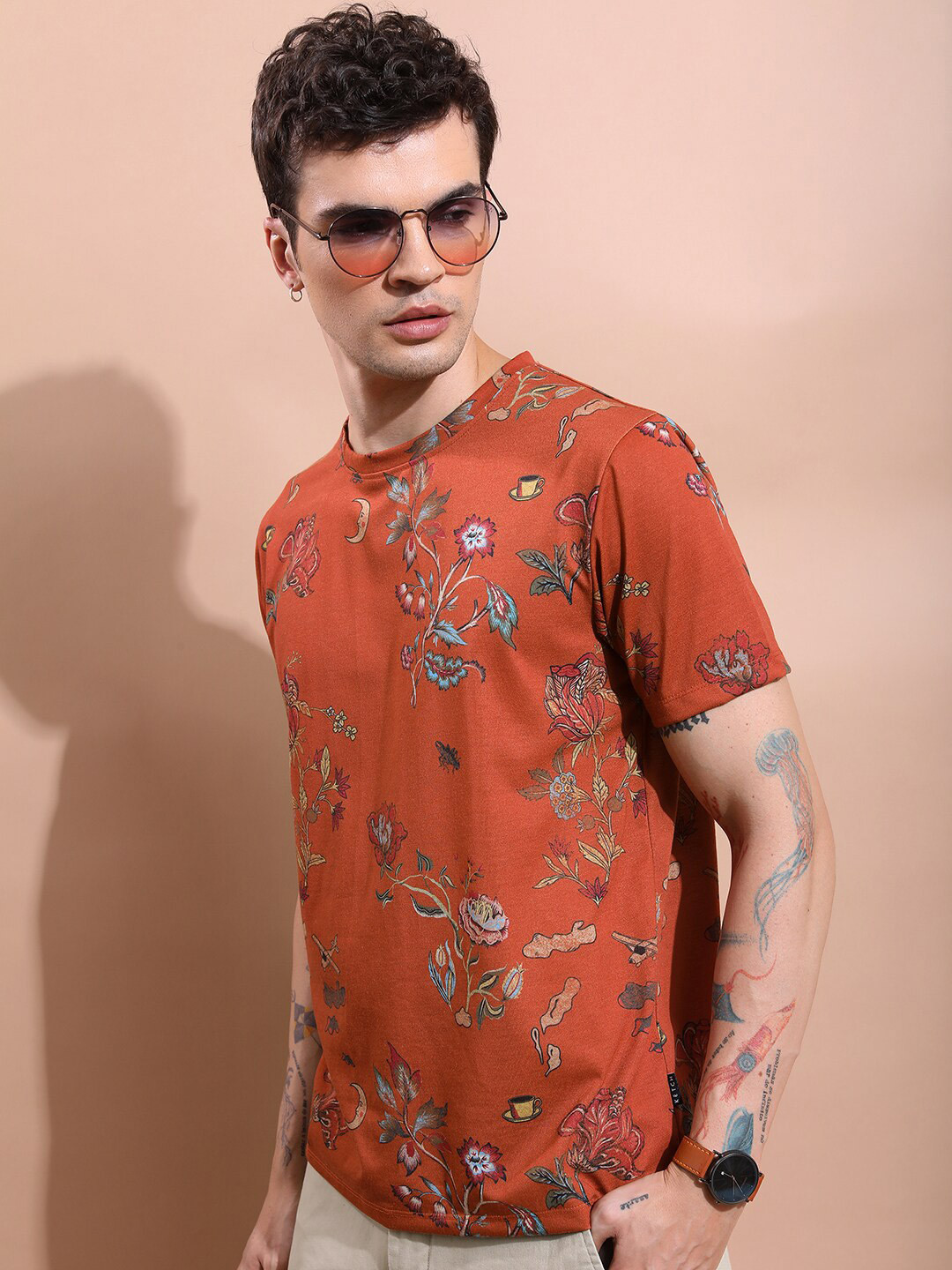 KETCH Floral Printed T-shirt, Rust
KETCH Floral Printed T-shirt, Rust
